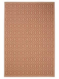 In- & Outdoor-Teppich Metro Beige/Rot