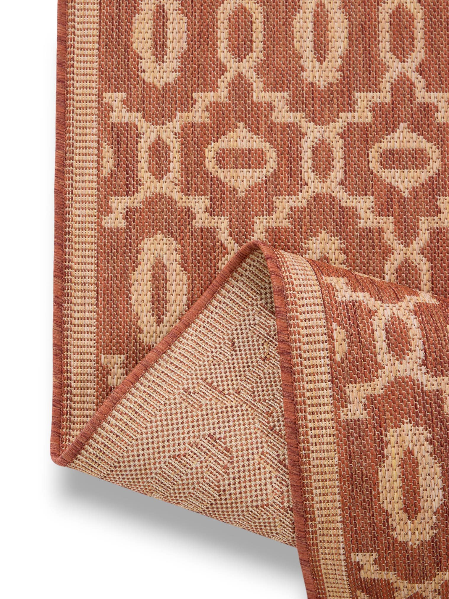 Tapijt van 100% Polypropyleen in Beige met een 1- 5 mm hoge pool van benuta Nest