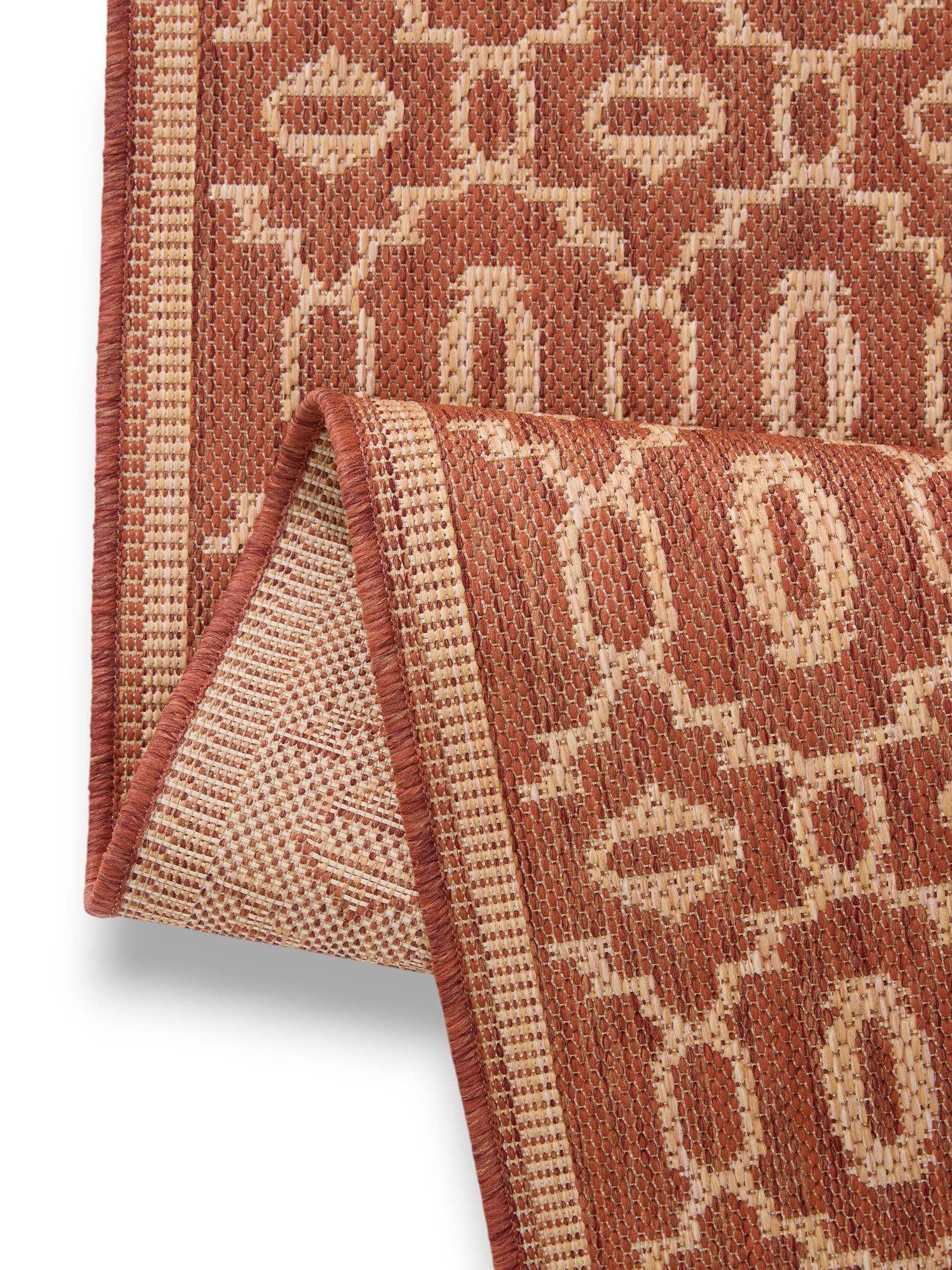 Teppich aus 100% Polypropylen in Beige mit bis 5 mm hohem Flor von benuta Nest