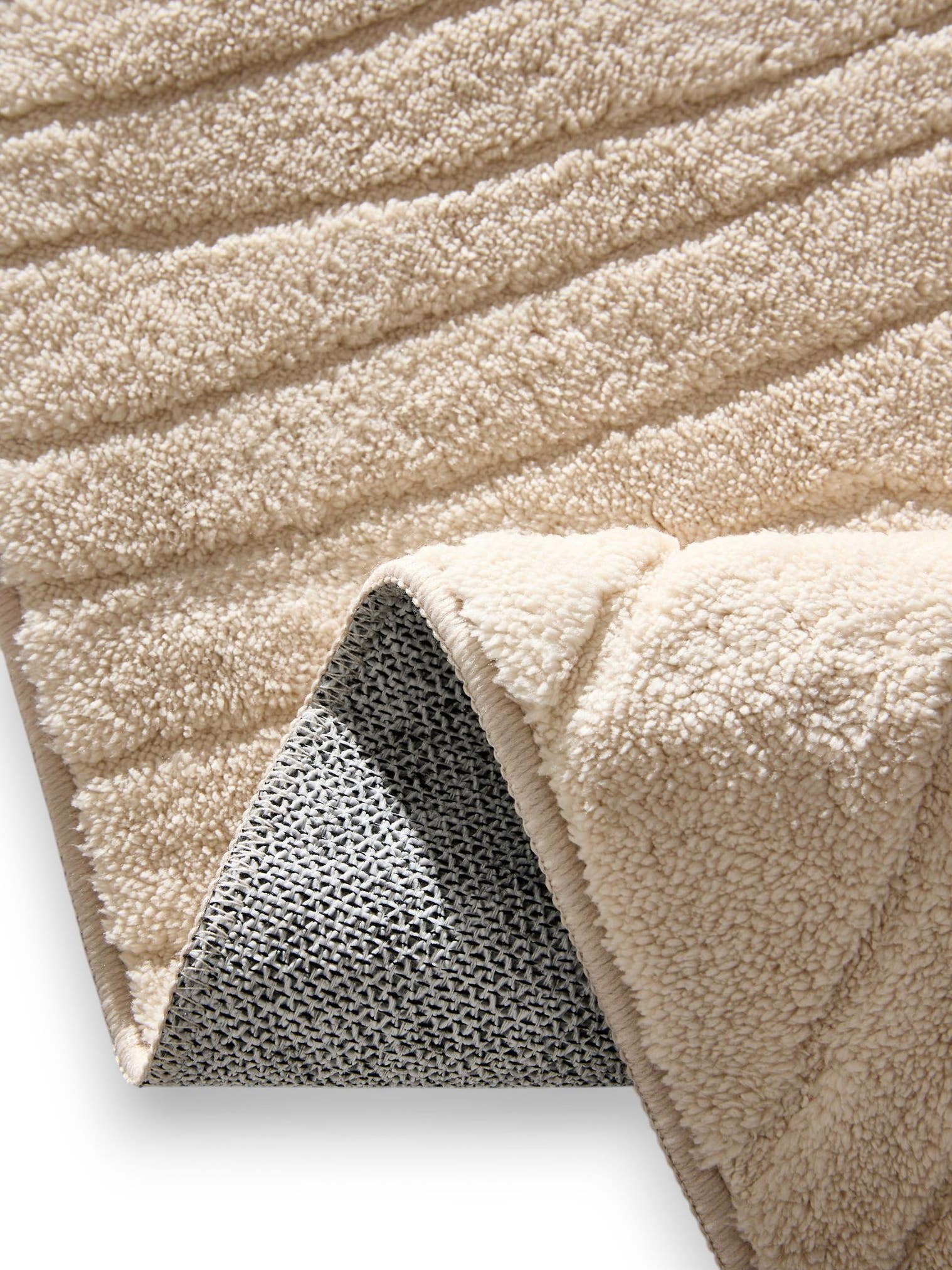 Tappeto di 100% Poliestere in Beige con pelo alto 6 - 10 mm da benuta Pop