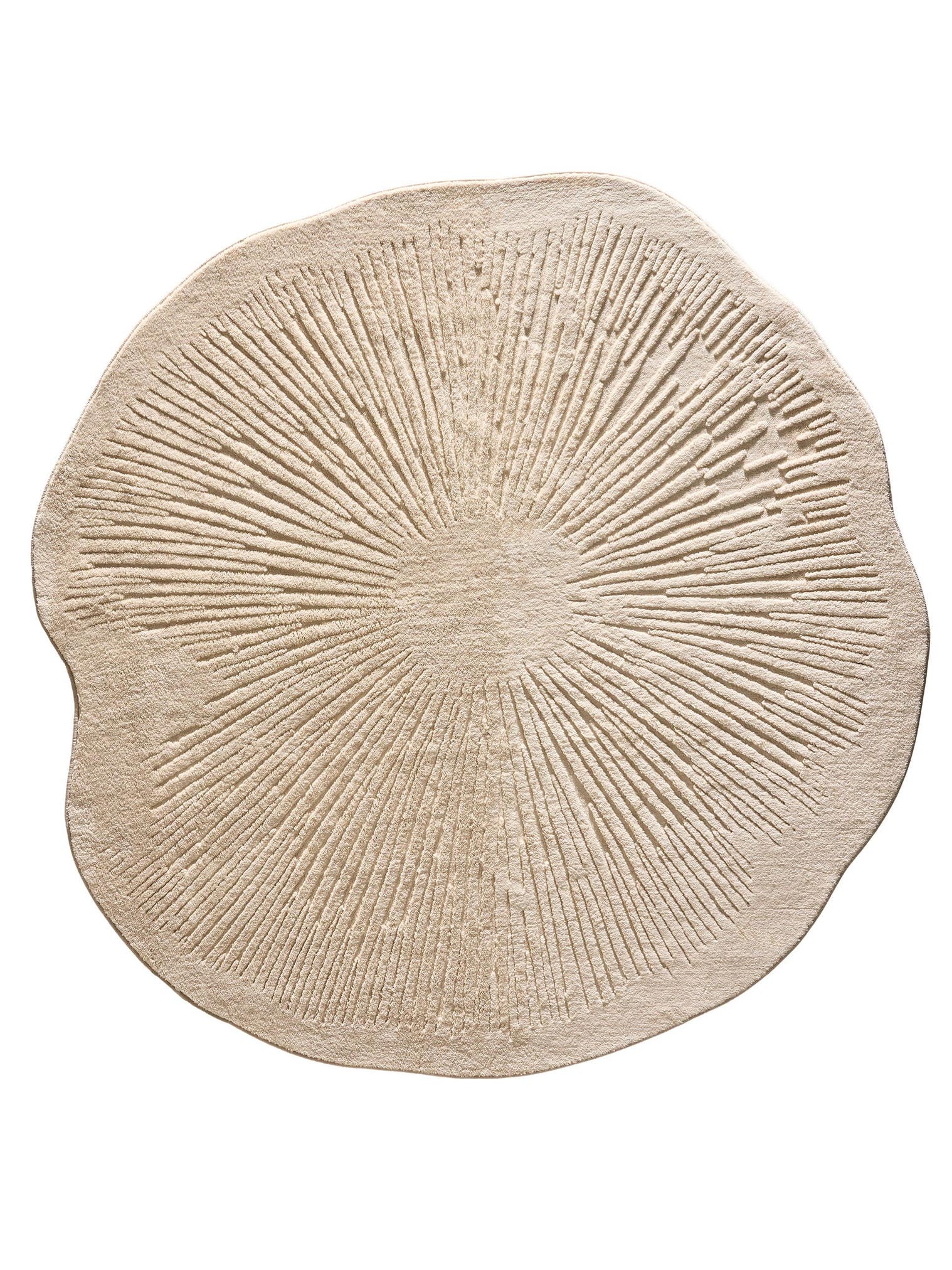 Tappeto di 100% Poliestere in Beige con pelo alto 6 - 10 mm da benuta Pop
