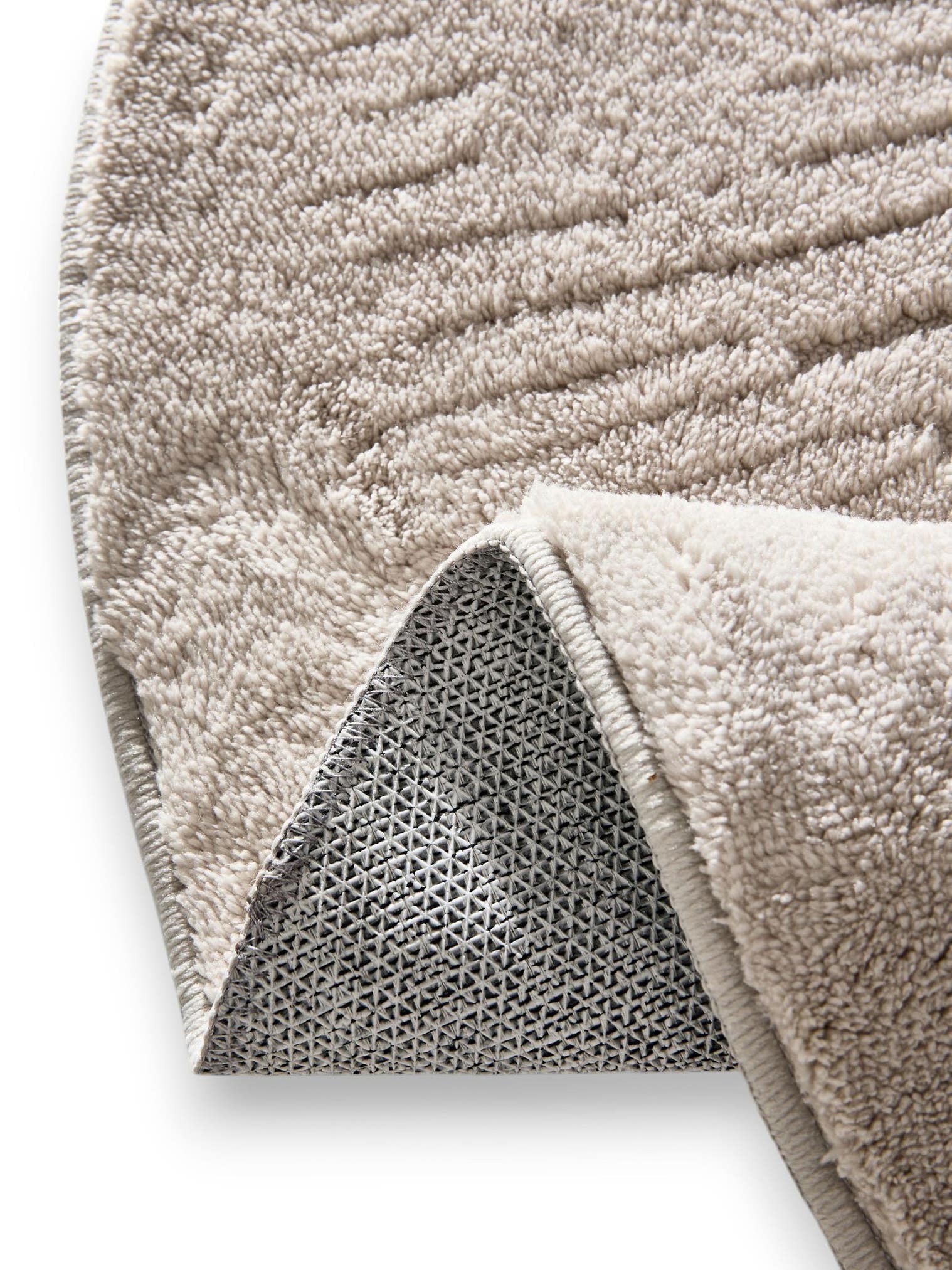 Tappeto di 100% Poliestere in Grigio con pelo alto 6 - 10 mm da benuta Pop