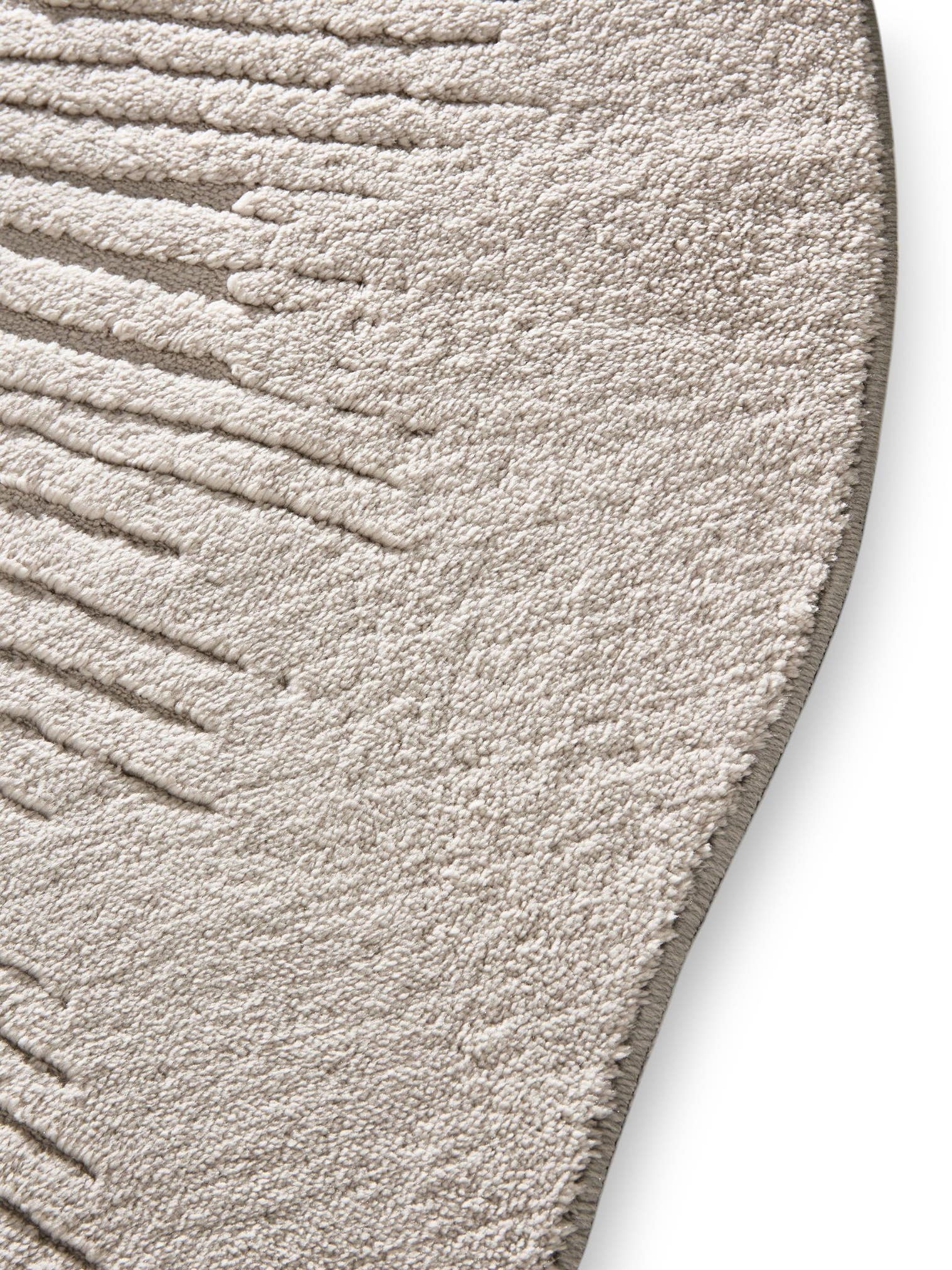 Tappeto di 100% Poliestere in Grigio con pelo alto 6 - 10 mm da benuta Pop
