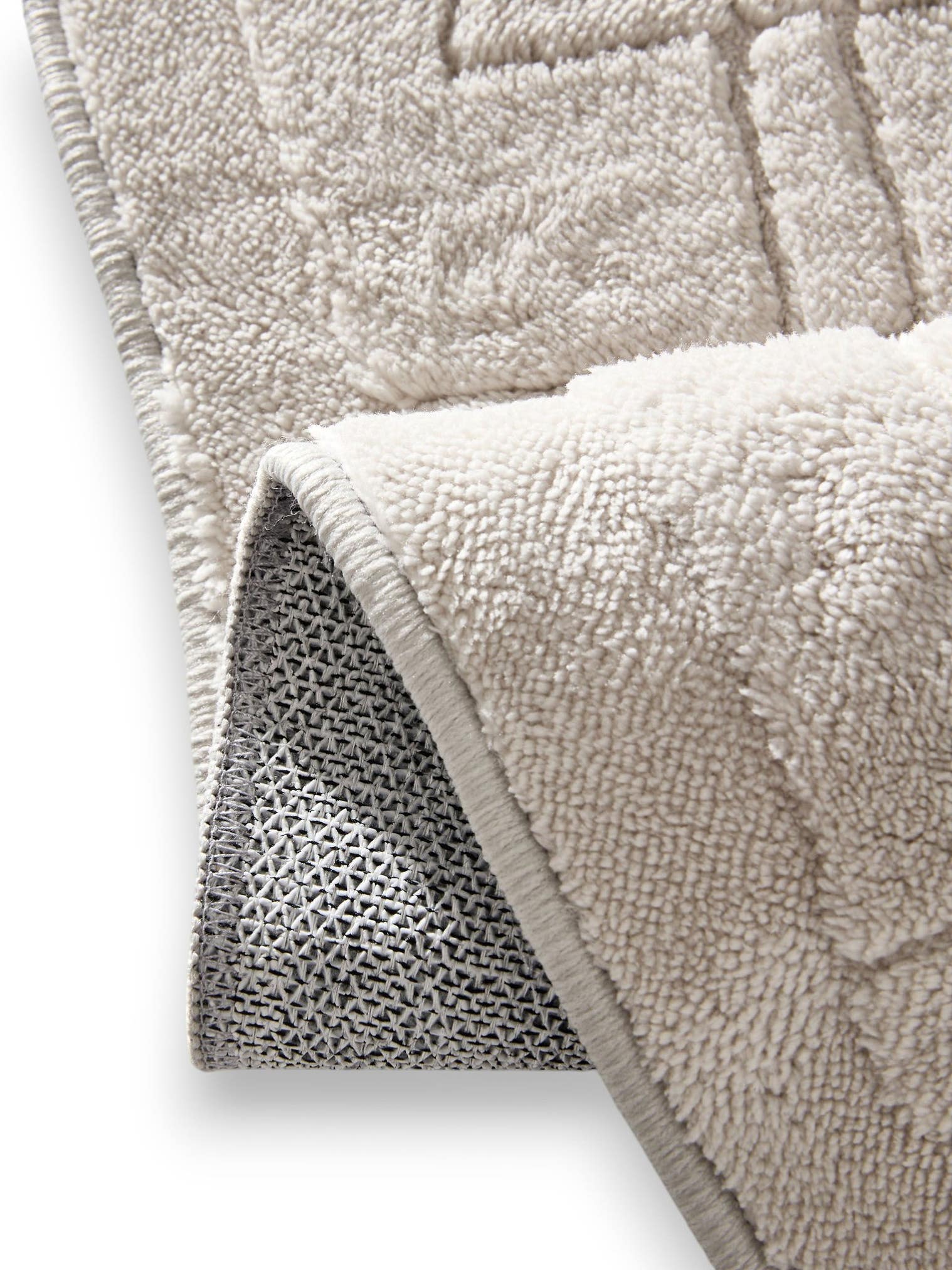 Rug made of 100% Polyester in Grey with a 6 - 10 mm high pile by benuta Pop
