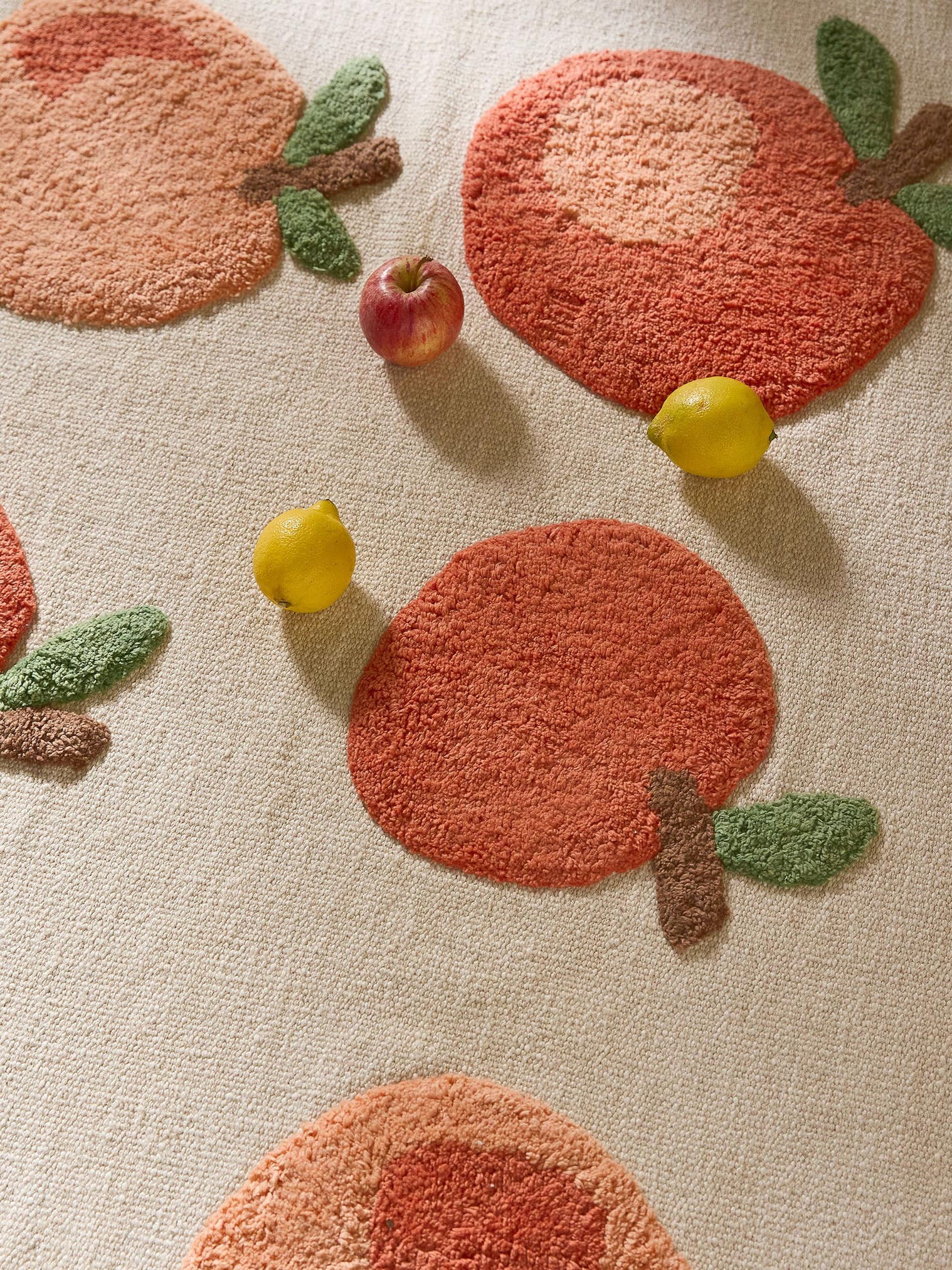 Tapis en 100% Coton en Rouge avec une pile de 11 - 20 mm de hauteur de Lytte