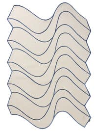 Teppich Nami Cream/Blau