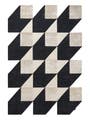 Teppich Cubes Schwarz/Weiß