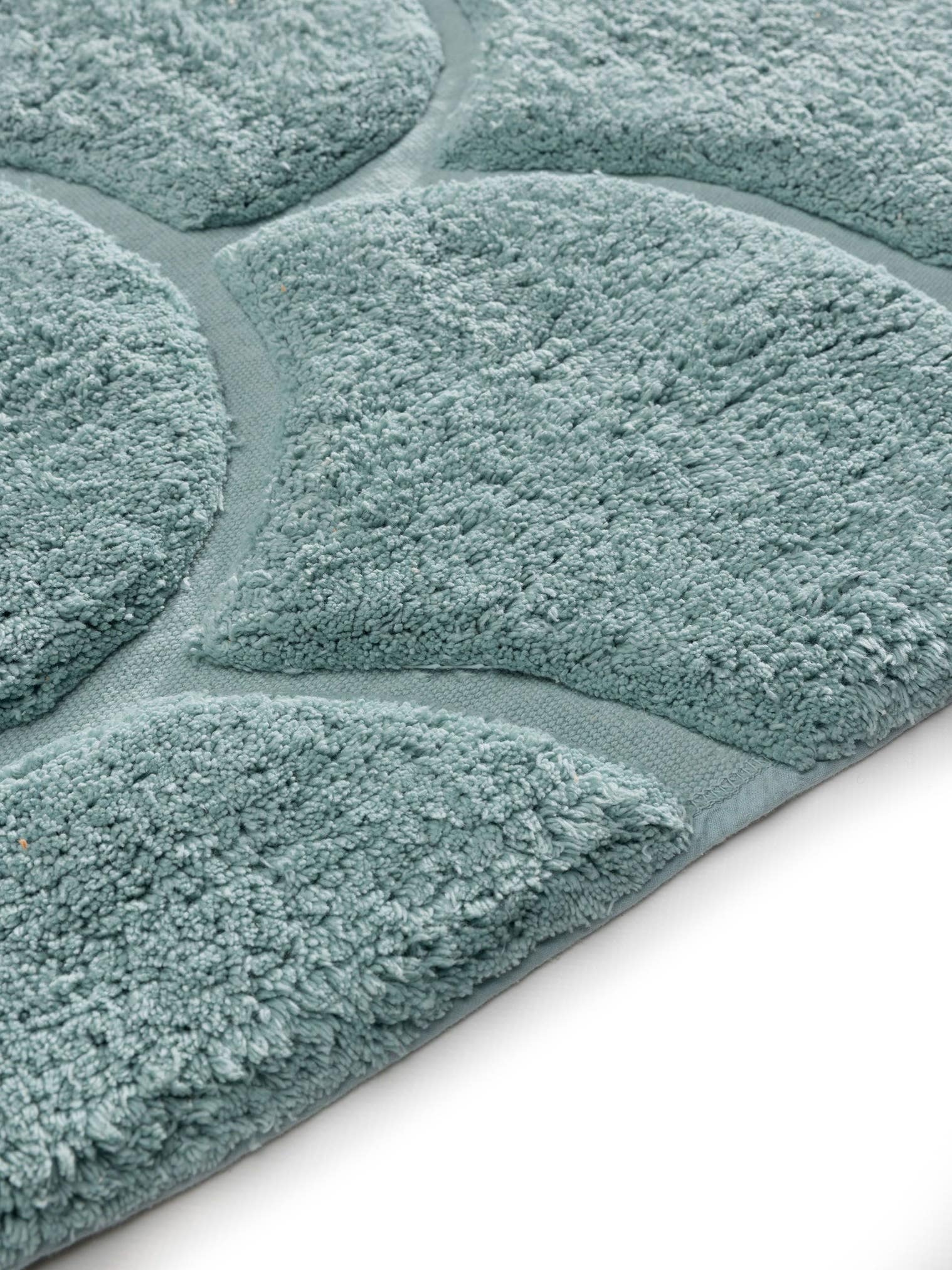 Teppich aus 100% Baumwolle (recycelt) in Blau mit 11 bis 20 mm hohem Flor von Lytte