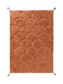 Waschbarer Kinderteppich Undine Orange