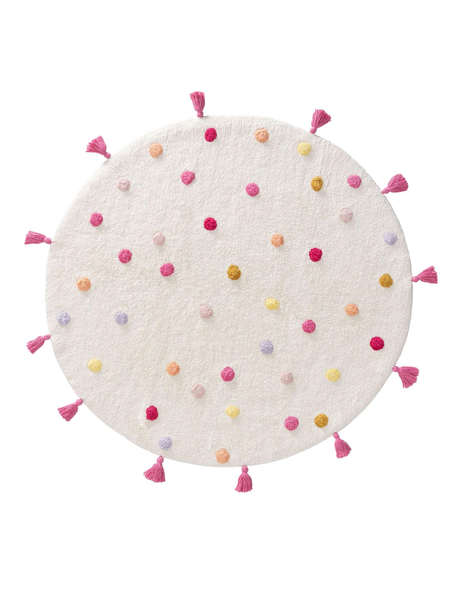 Teppich aus 100% Baumwolle (recycelt) in Multicolor mit 11 bis 20 mm hohem Flor von Lytte