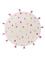 Waschbarer Kinderteppich Fiete Multicolor/Pink