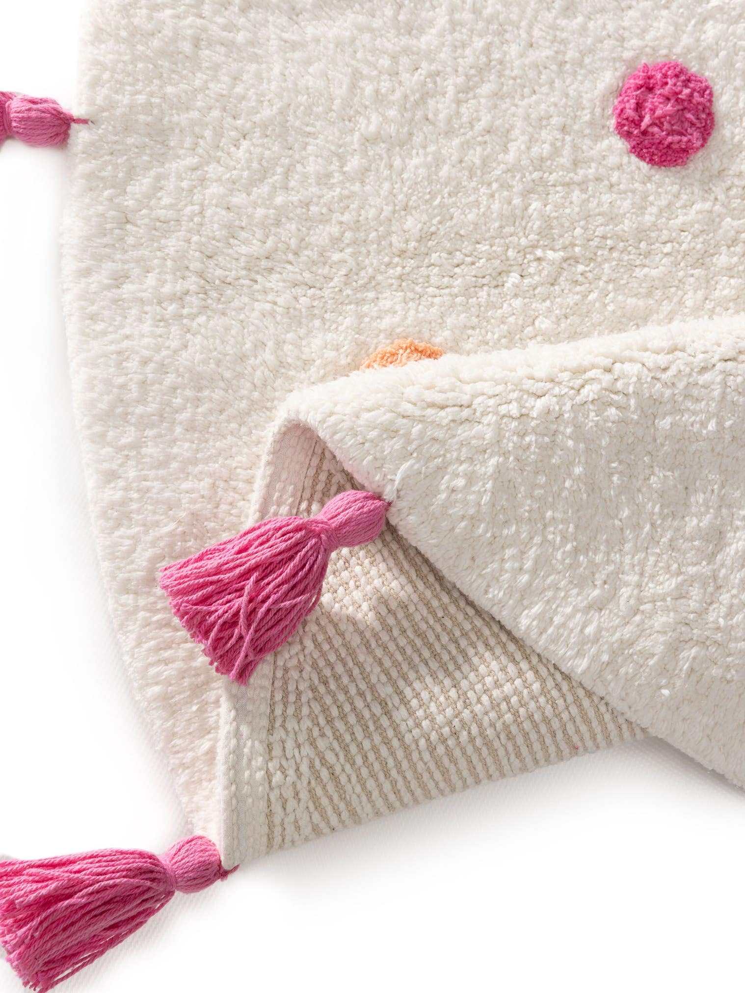Teppich aus 100% Baumwolle (recycelt) in Multicolor mit 11 bis 20 mm hohem Flor von Lytte