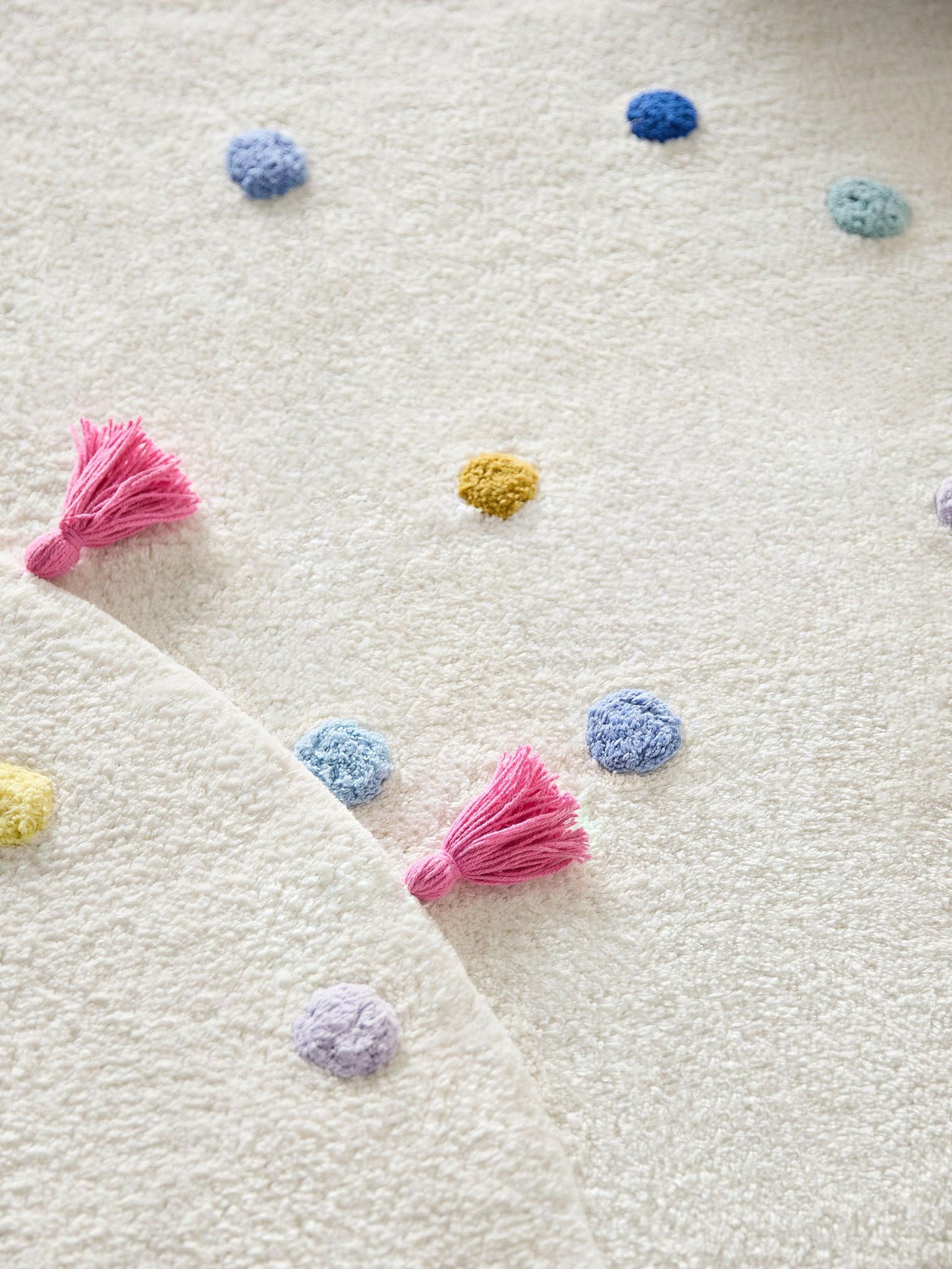 Teppich aus 100% Baumwolle (recycelt) in Multicolor mit 11 bis 20 mm hohem Flor von Lytte