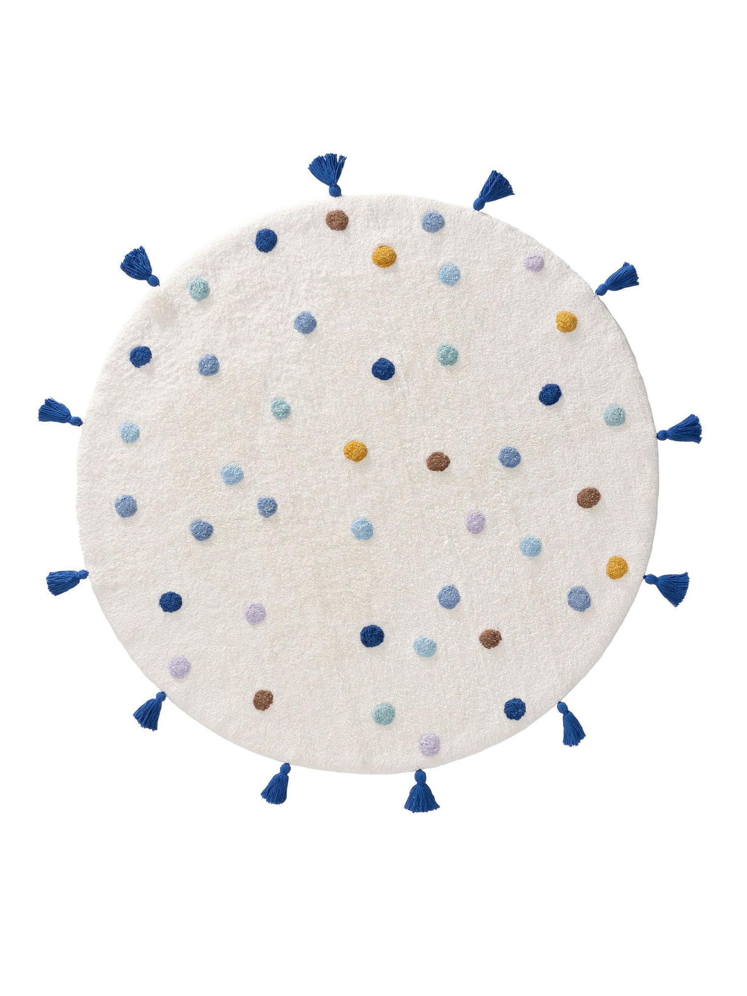 Teppich aus 100% Baumwolle (recycelt) in Multicolor mit 11 bis 20 mm hohem Flor von Lytte