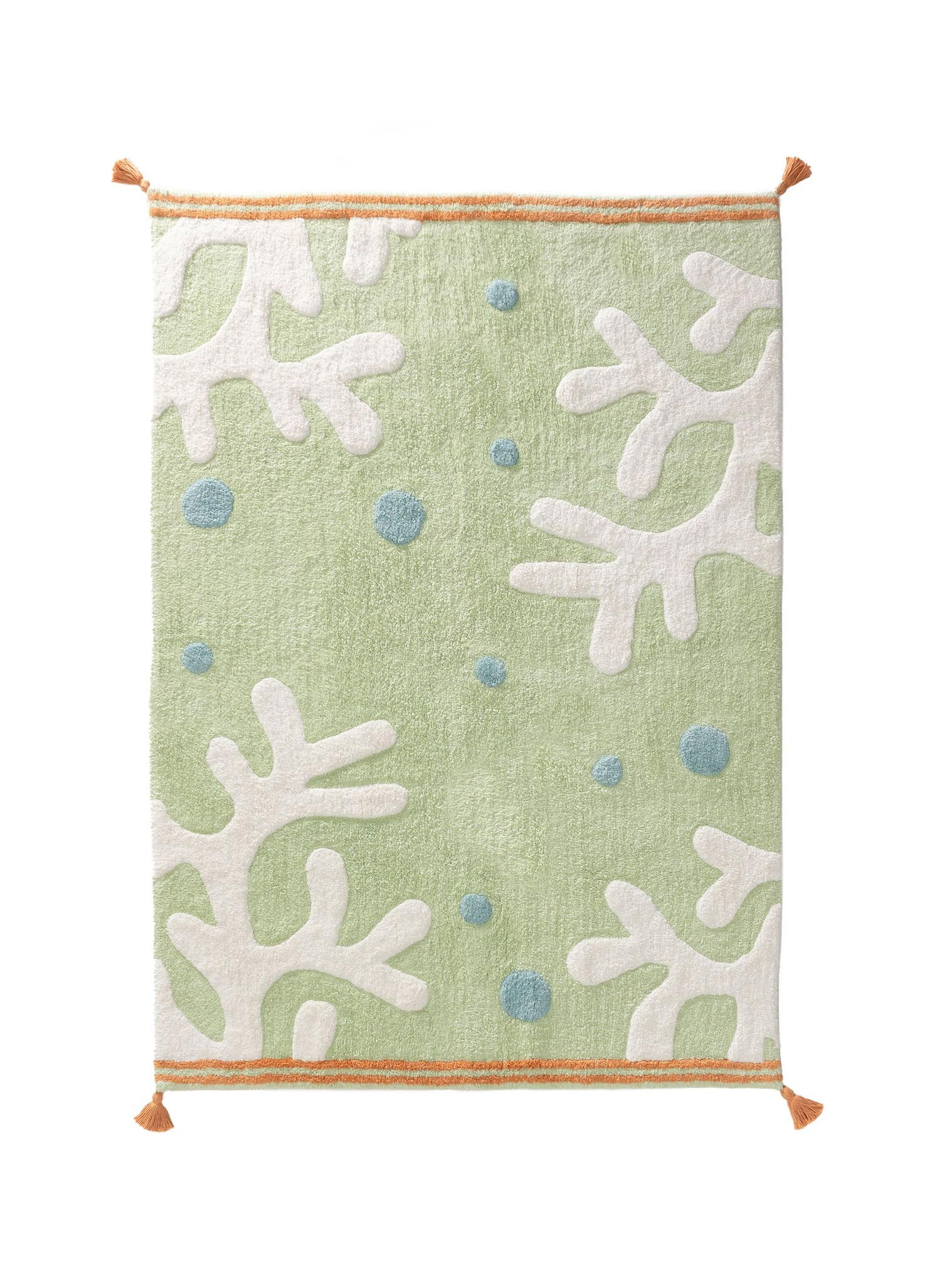 Teppich aus 100% Baumwolle (recycelt) in Multicolor mit 11 bis 20 mm hohem Flor von Lytte