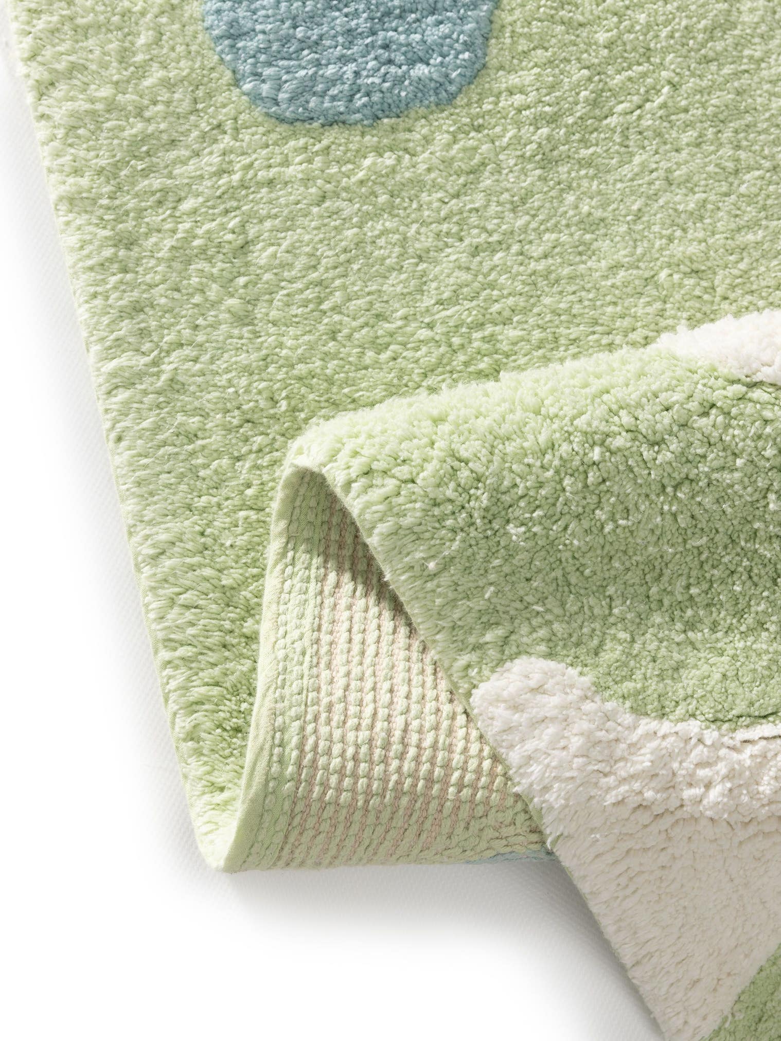 Teppich aus 100% Baumwolle (recycelt) in Multicolor mit 11 bis 20 mm hohem Flor von Lytte