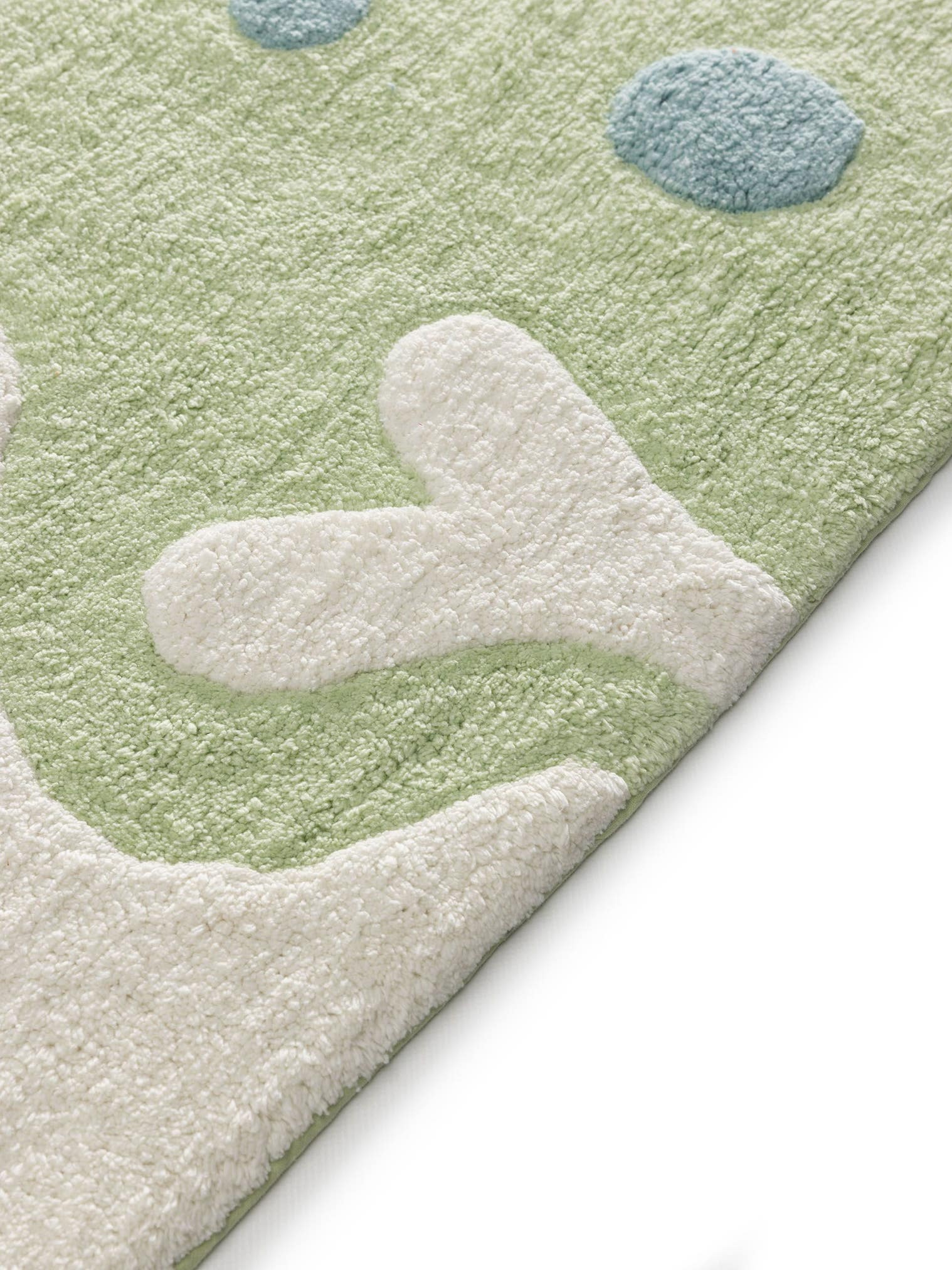 Teppich aus 100% Baumwolle (recycelt) in Multicolor mit 11 bis 20 mm hohem Flor von Lytte