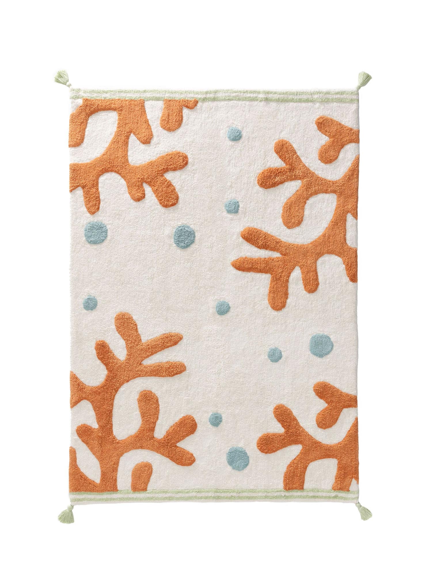 Teppich aus 100% Baumwolle (recycelt) in Multicolor mit 11 bis 20 mm hohem Flor von Lytte