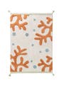 Waschbarer Kinderteppich Marine Multicolor/Weiß