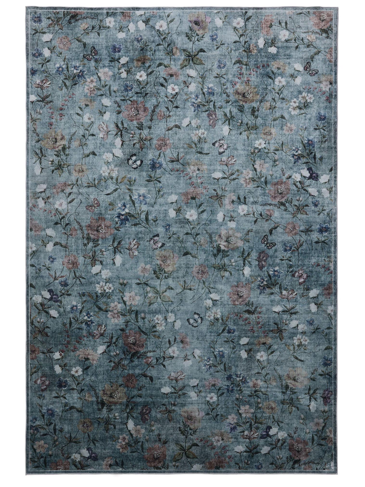 Teppich aus 100% Poliéster in Multicolor mit 1- 5 mm hohem Flor von benuta Nest
