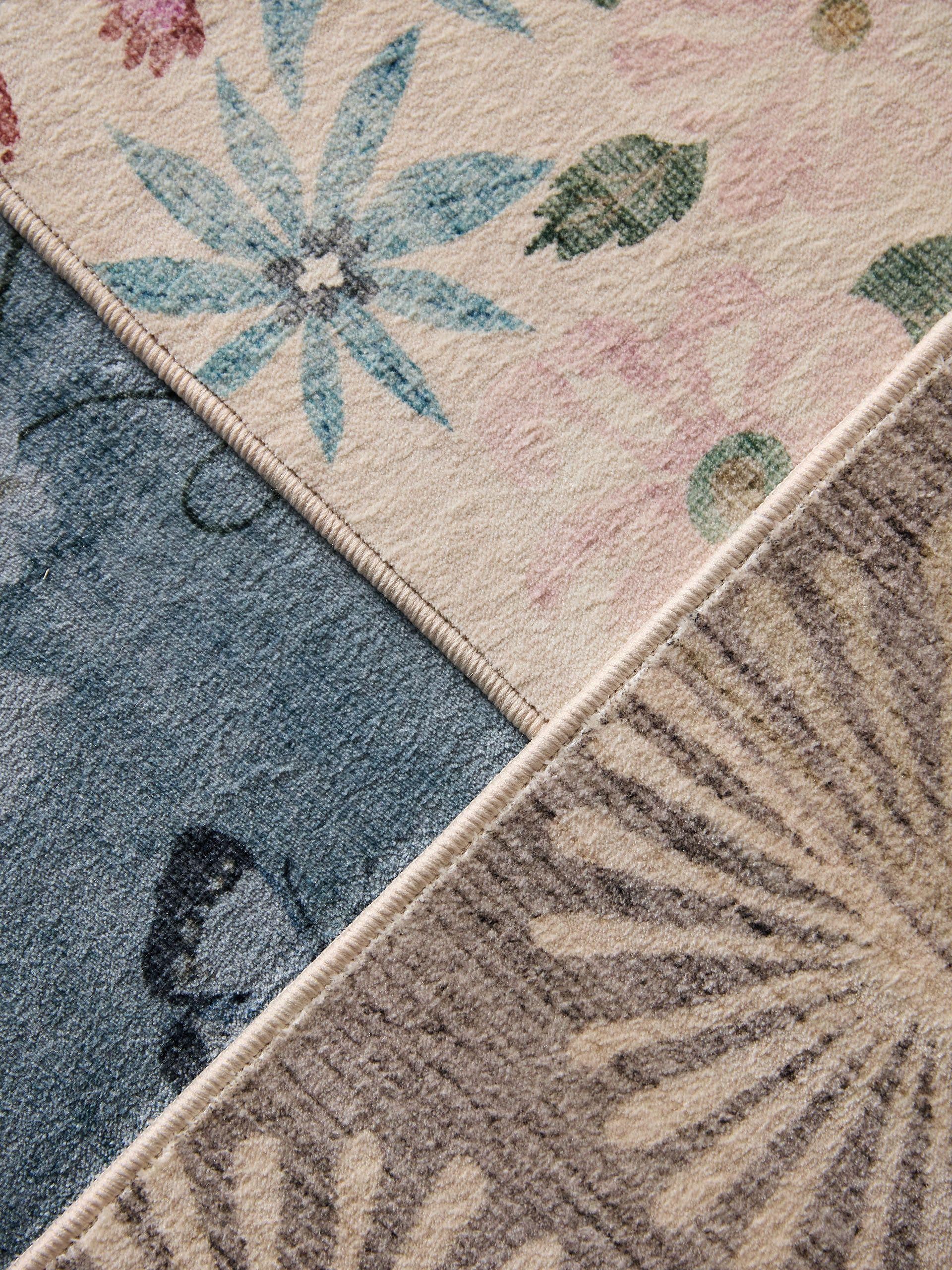 Rug made of 100% Cotton in Multicoloured with a 1- 5 mm high pile by benuta Nest
