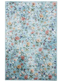 Waschbarer Teppich Milly Multicolor/Türkis