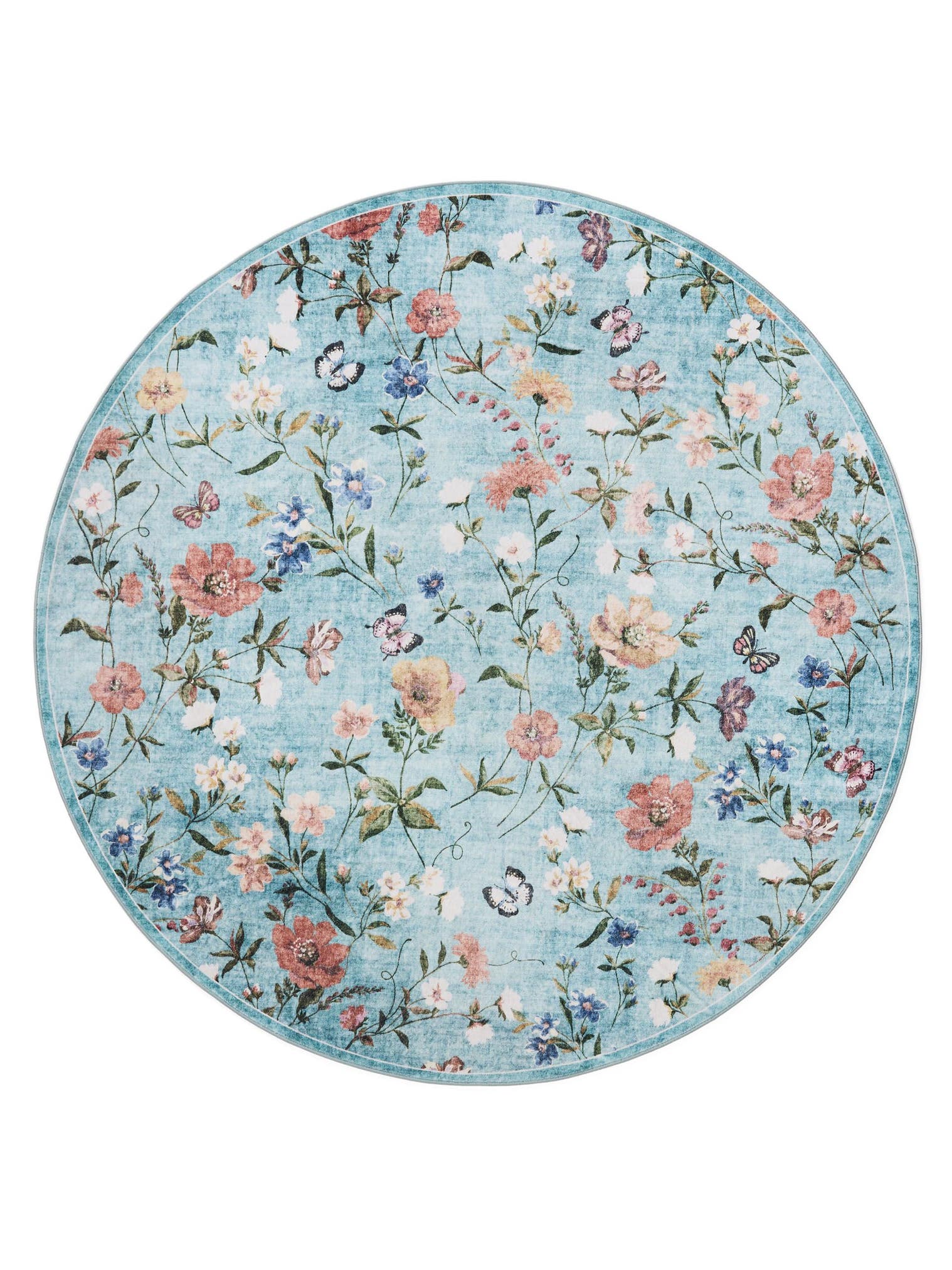 Teppich aus 100% Polyester in Multicolor mit bis 5 mm hohem Flor von benuta Nest