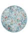 Waschbarer Teppich Milly Multicolor/Türkis