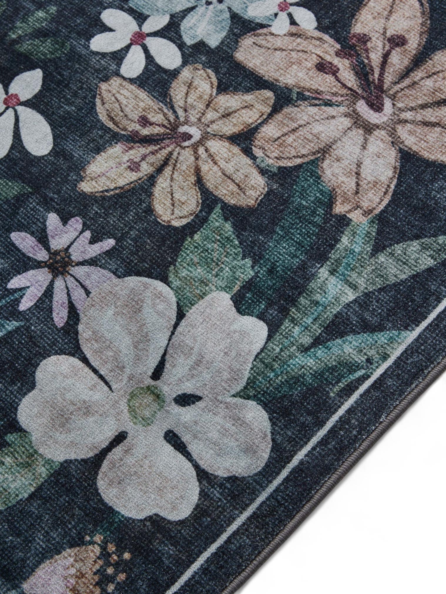 Teppich aus 100% Poliéster in Multicolor mit 1- 5 mm hohem Flor von benuta Nest
