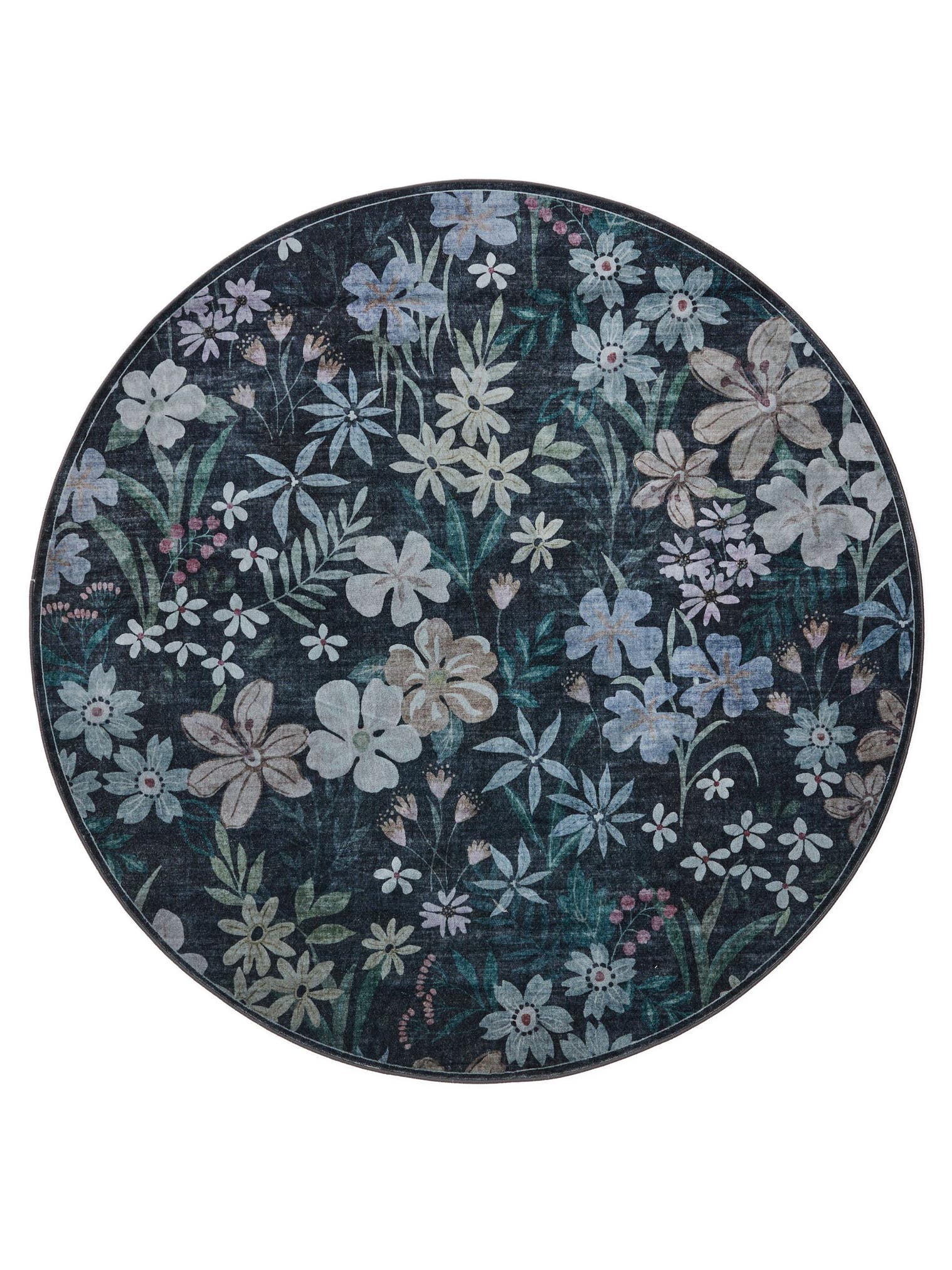 Teppich aus 100% Polyester in Multicolor mit bis 5 mm hohem Flor von benuta Nest