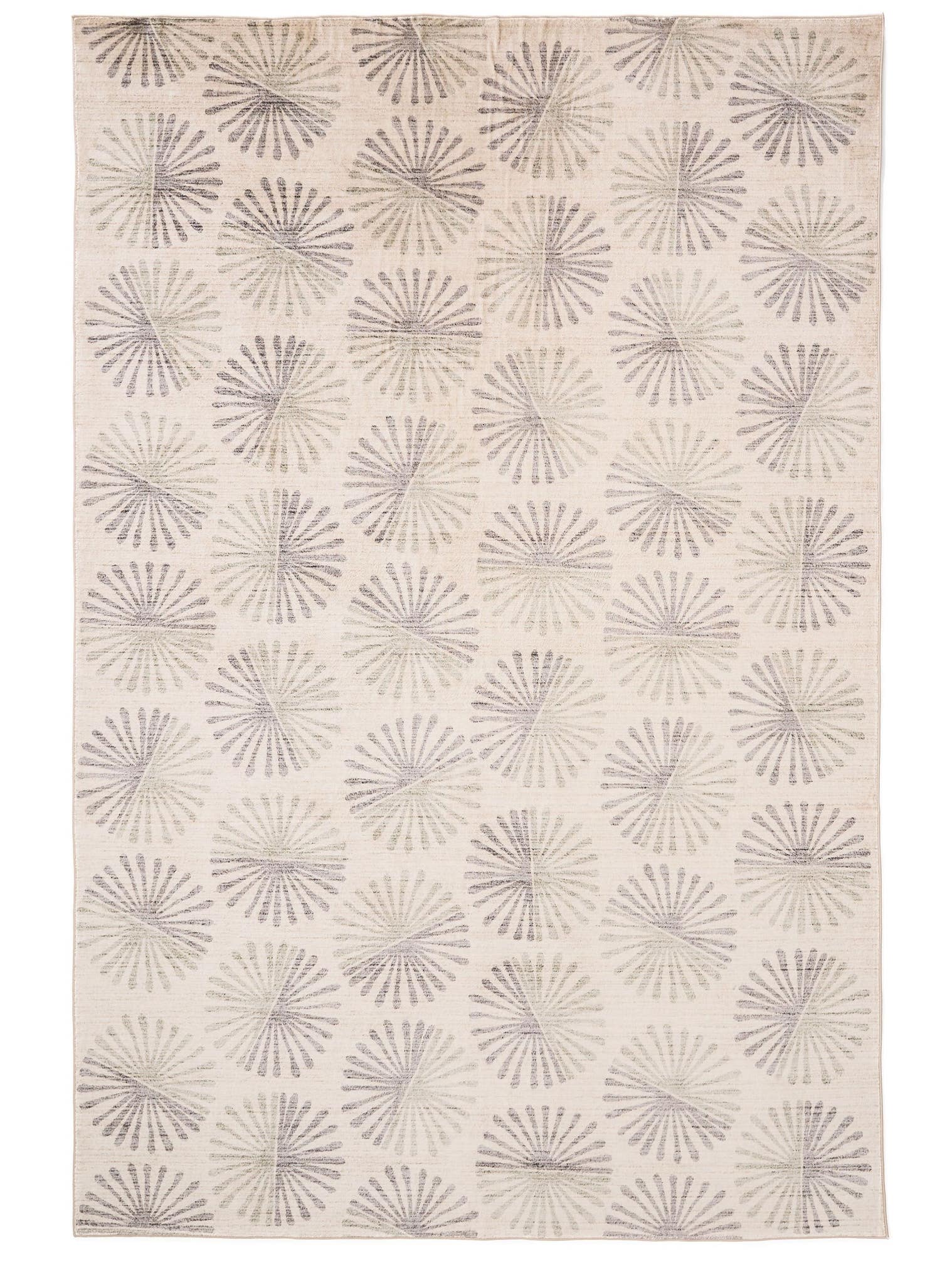 Teppich aus 100% Poliéster in Beige mit 1- 5 mm hohem Flor von benuta Nest