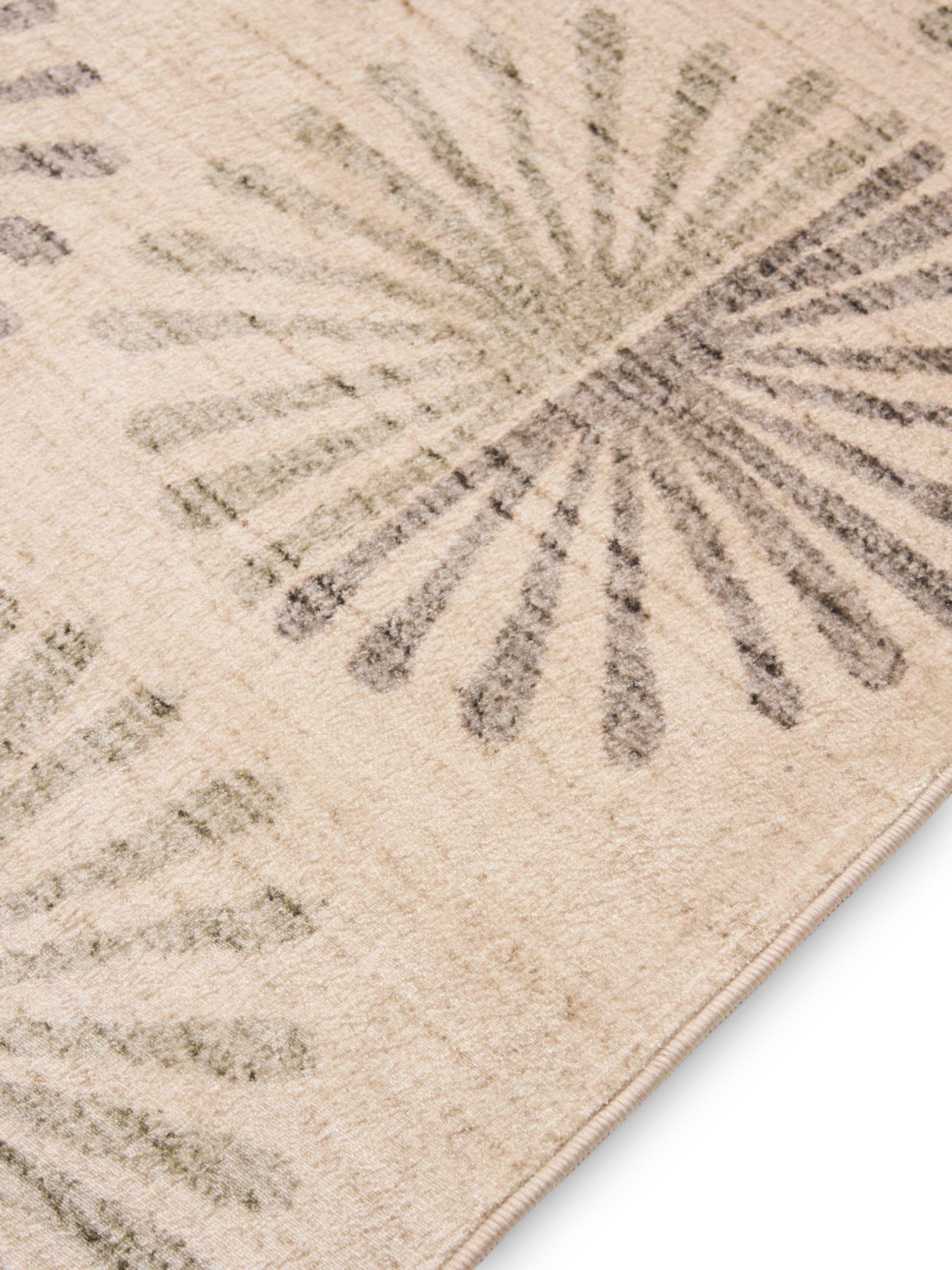 Rug made of 100% Polyester in Beige with a 1- 5 mm high pile by benuta Nest
