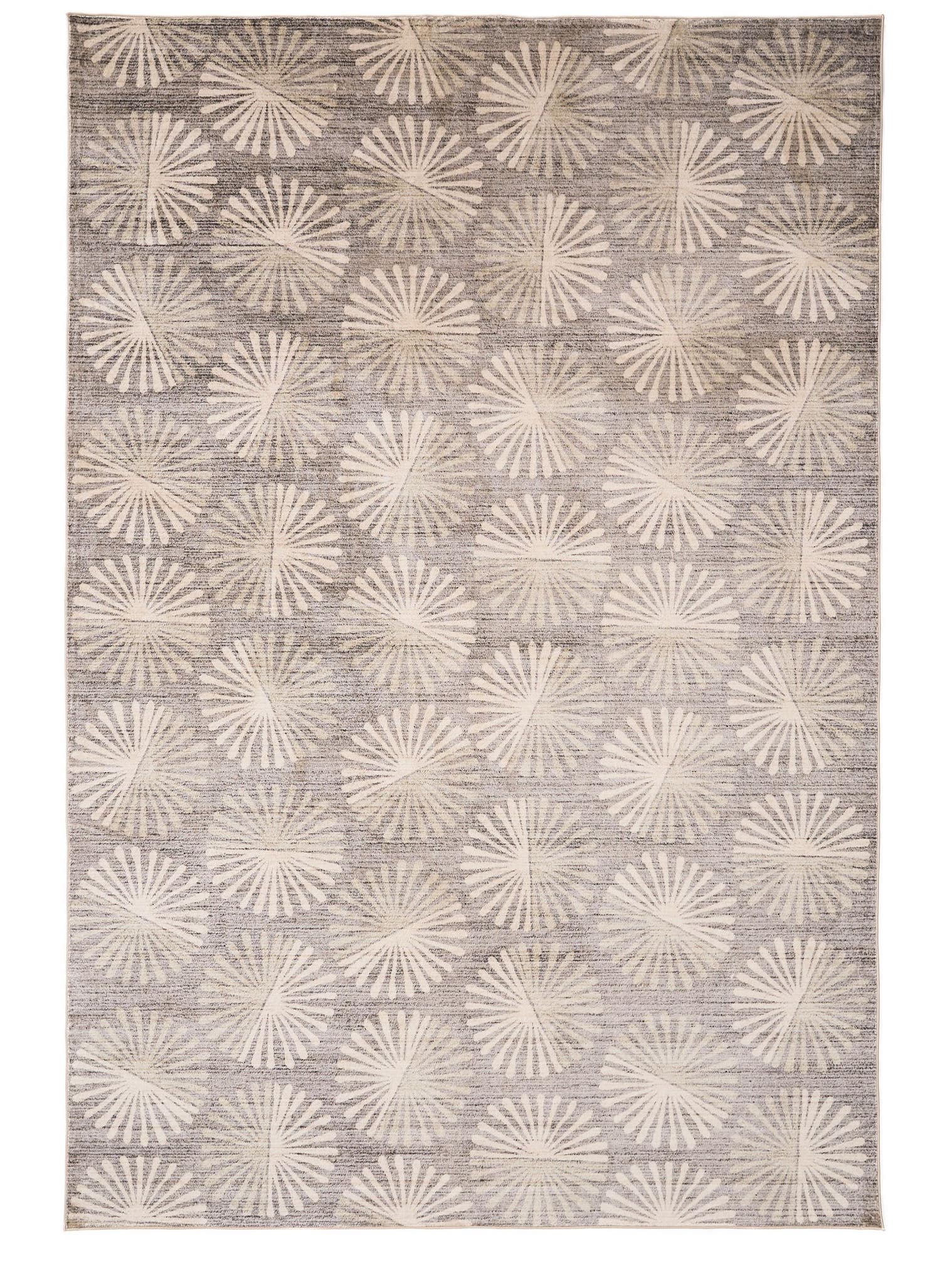 Teppich aus 100% Poliéster in Taupe mit 1- 5 mm hohem Flor von benuta Nest