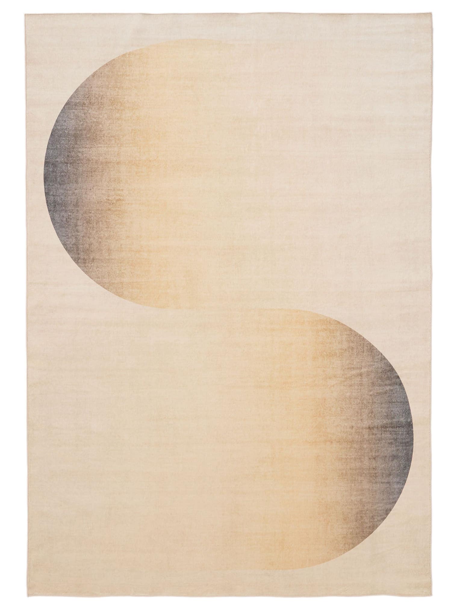 Rug made of 100% Polyester in Beige with a 1- 5 mm high pile by benuta Pop