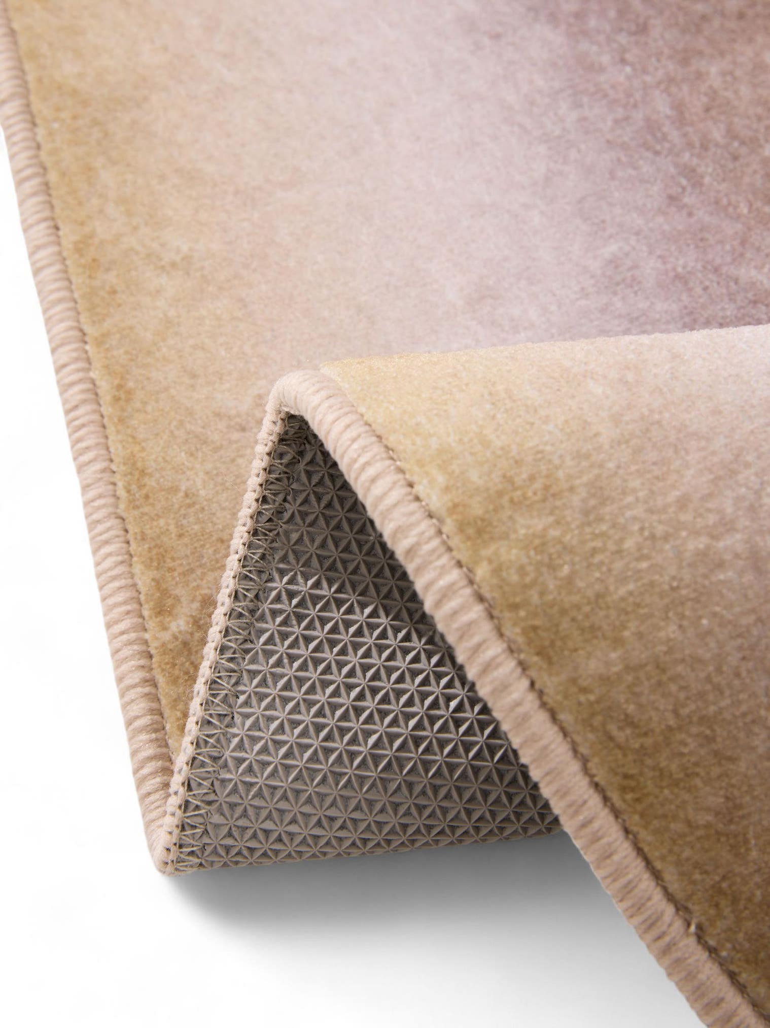 Rug made of 100% Polyester in Yellow with a 1- 5 mm high pile by benuta Pop