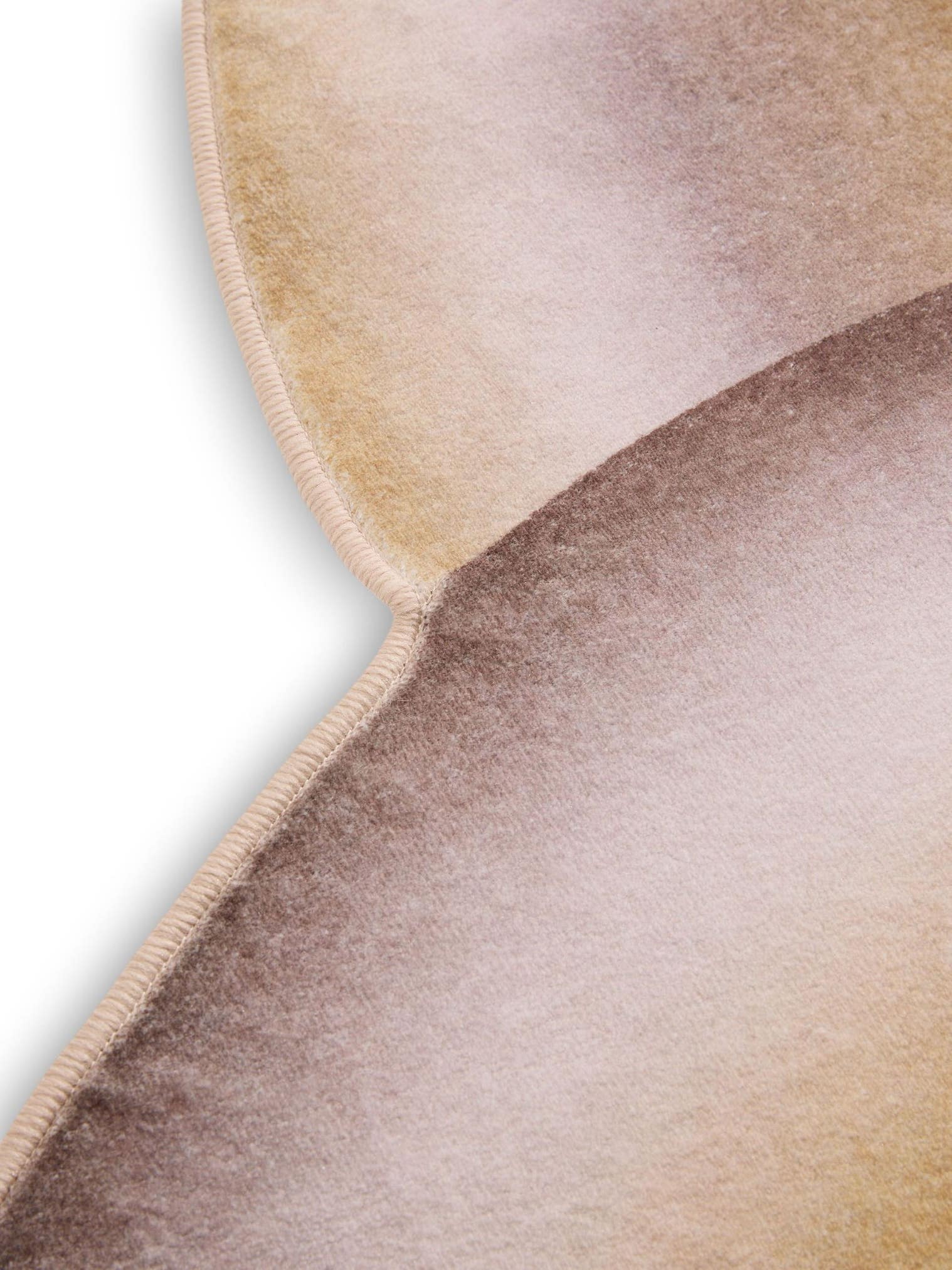 Rug made of 100% Polyester in Yellow with a 1- 5 mm high pile by benuta Pop