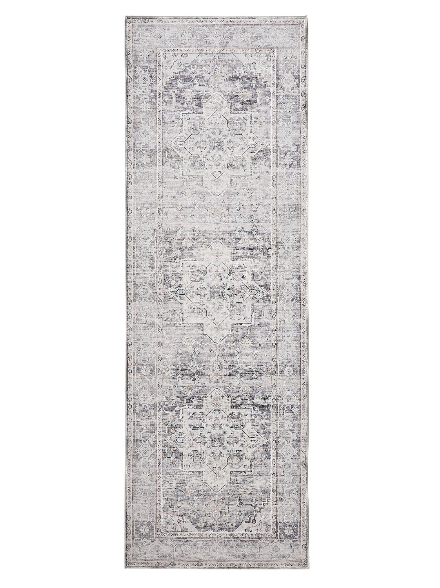 Dywan z 100% poliester w kolorze szary z włosiem 1- 5 mm wysokim od benuta Nest