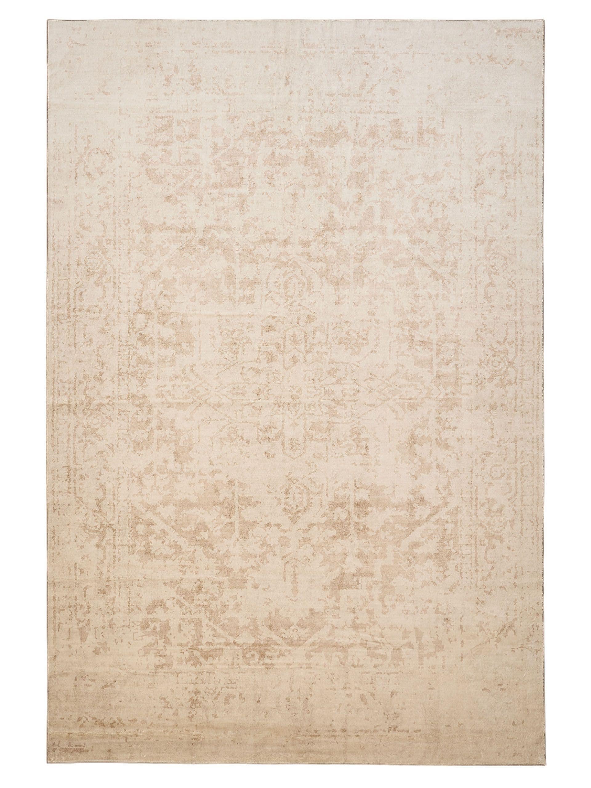 Alfombra de 100% Poliéster en Beige con un pelo de {{Placeholder_Pile Height}} de altura de benuta Nest