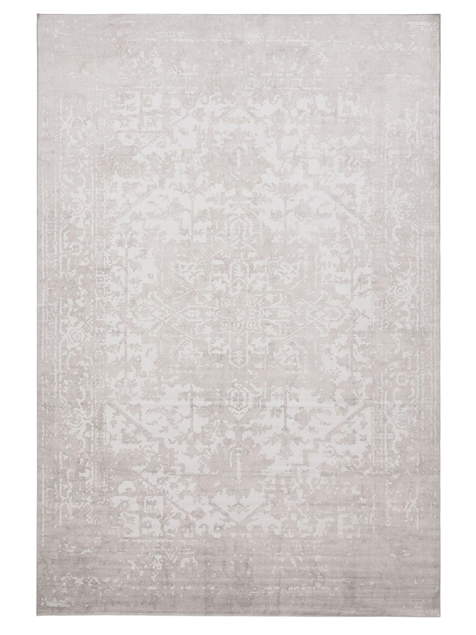 Teppich aus 100% Polyester in Taupe mit bis 5 mm hohem Flor von benuta Nest