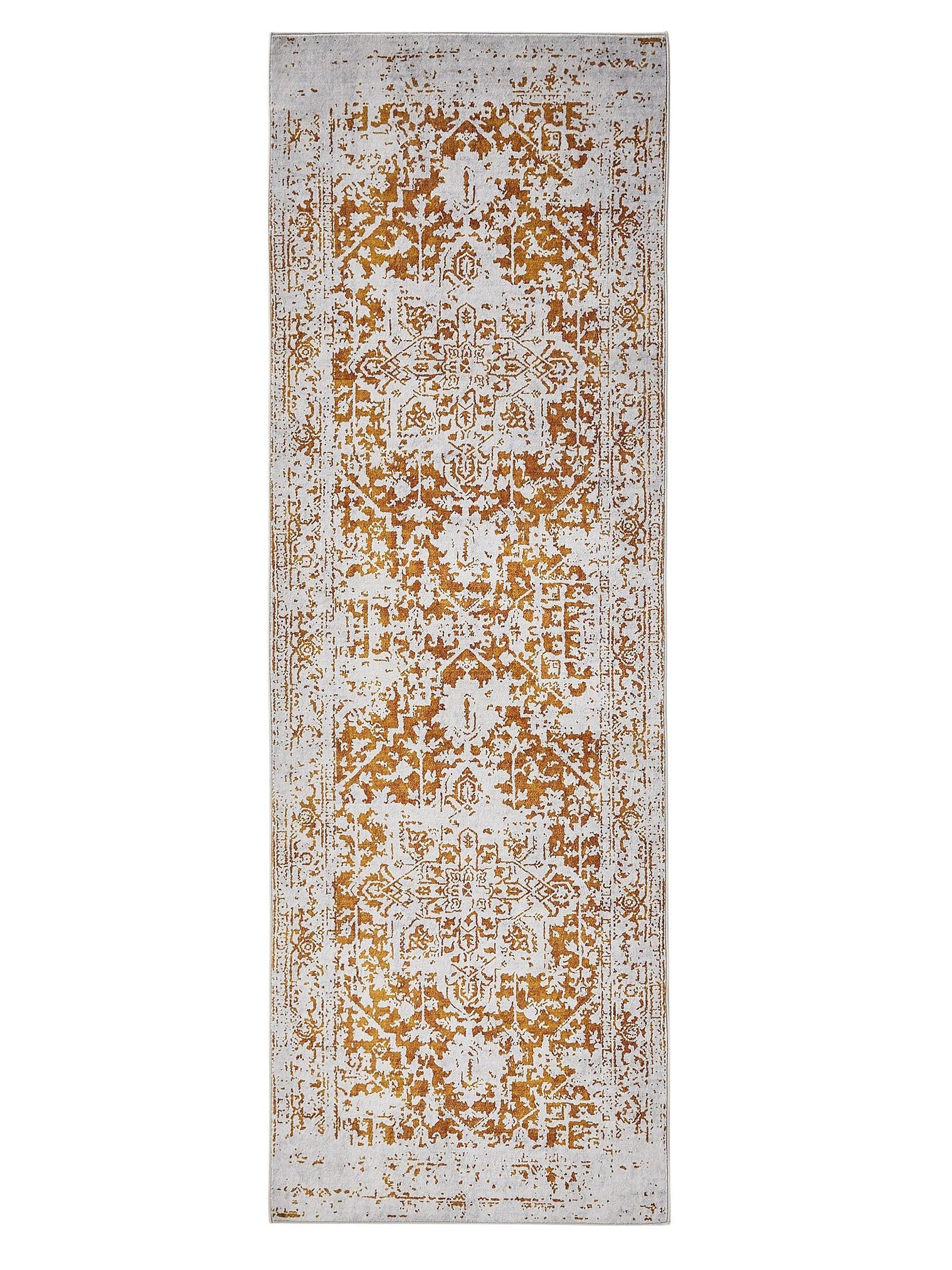 Tapis en 100% Polyester en Gris avec une pile de 1- 5 mm de hauteur de benuta Nest