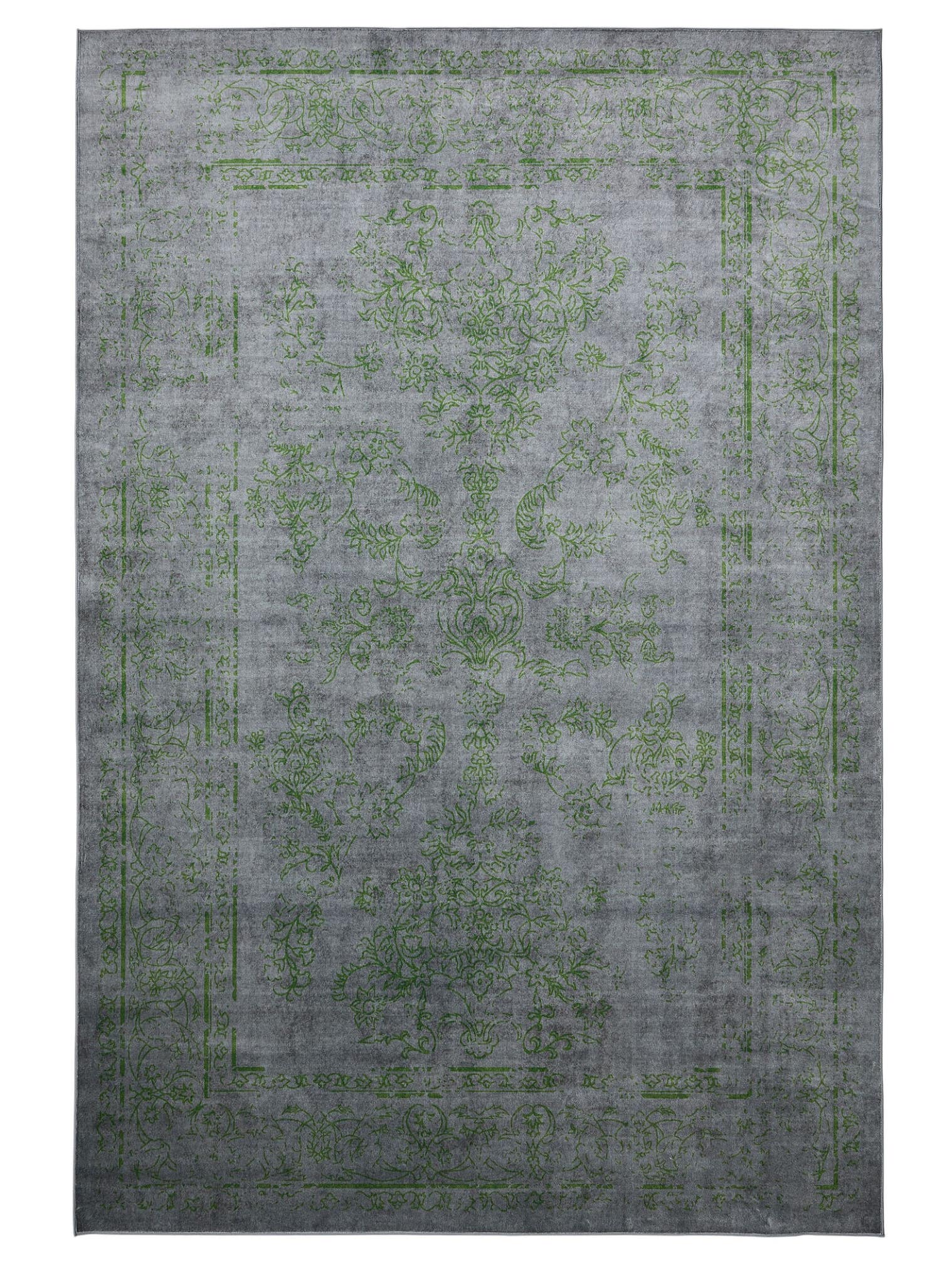 Rug made of 100% Polyester in Grey with a 1- 5 mm high pile by benuta Nest
