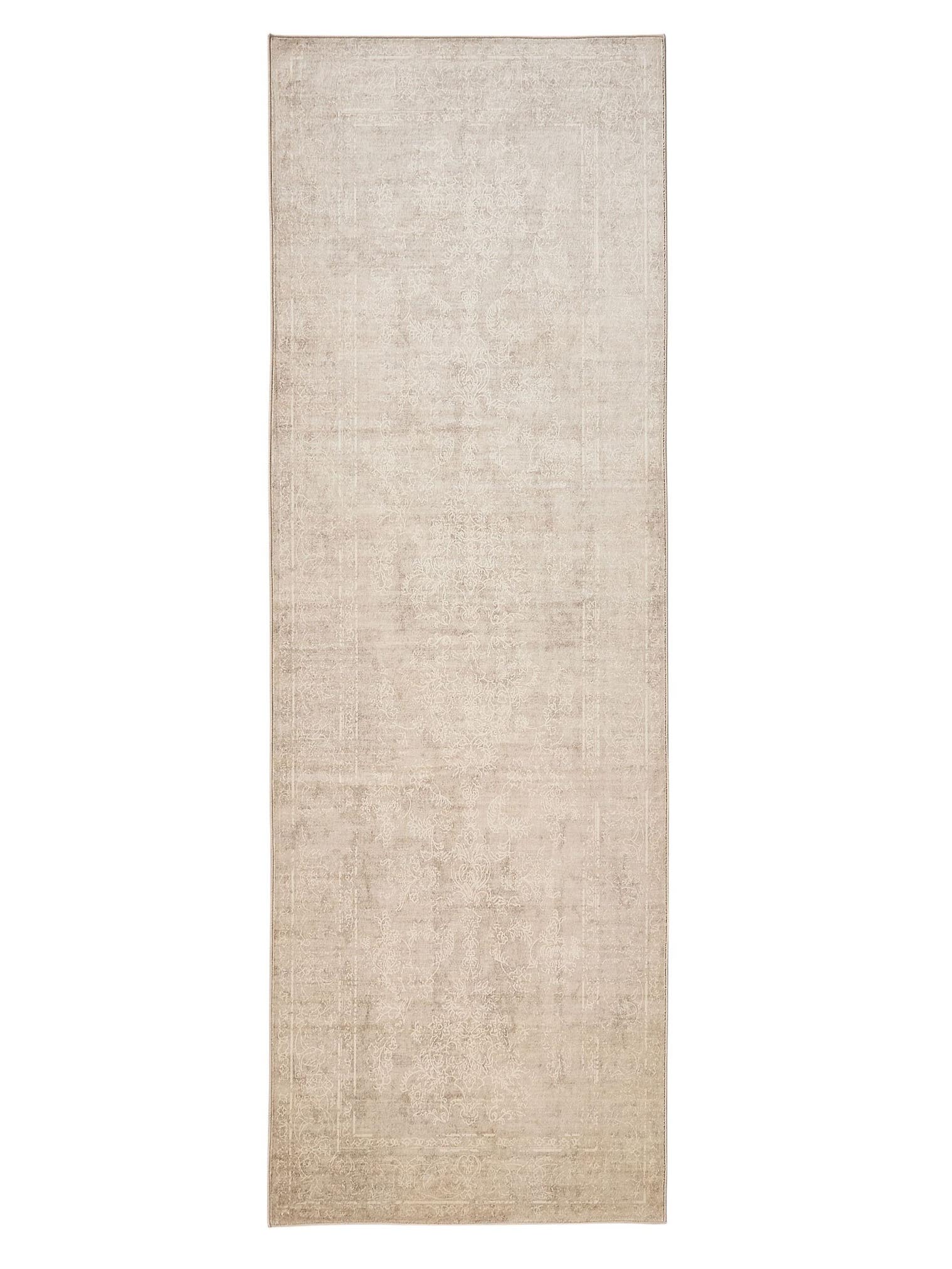 Tapis en 100% Polyester en Beige avec une pile de 1- 5 mm de hauteur de benuta Nest