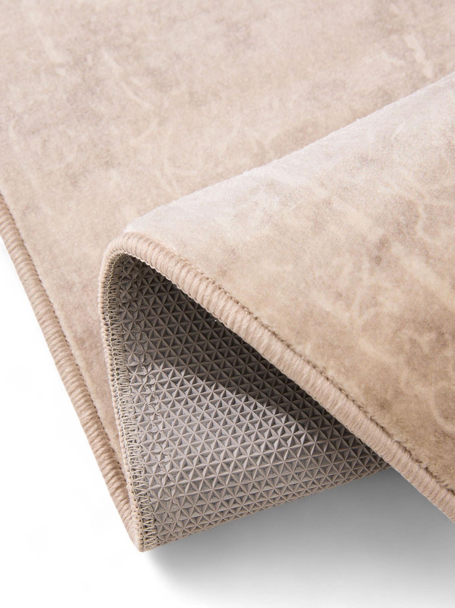 Tapis en 100% Polyester en Beige avec une pile de 1- 5 mm de hauteur de benuta Nest