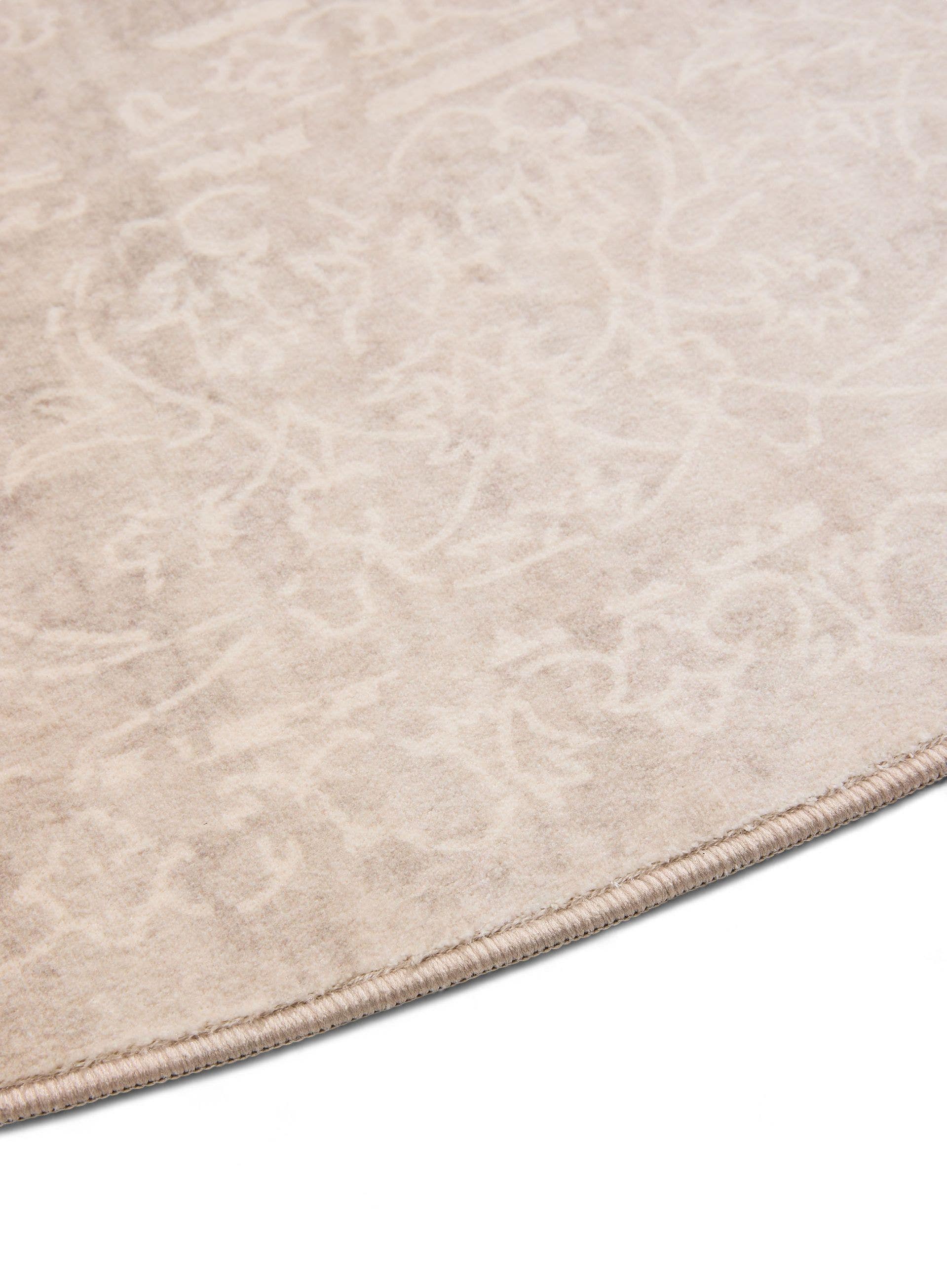 Tapijt van 100% Polyester in Beige met een 1- 5 mm hoge pool van benuta Nest