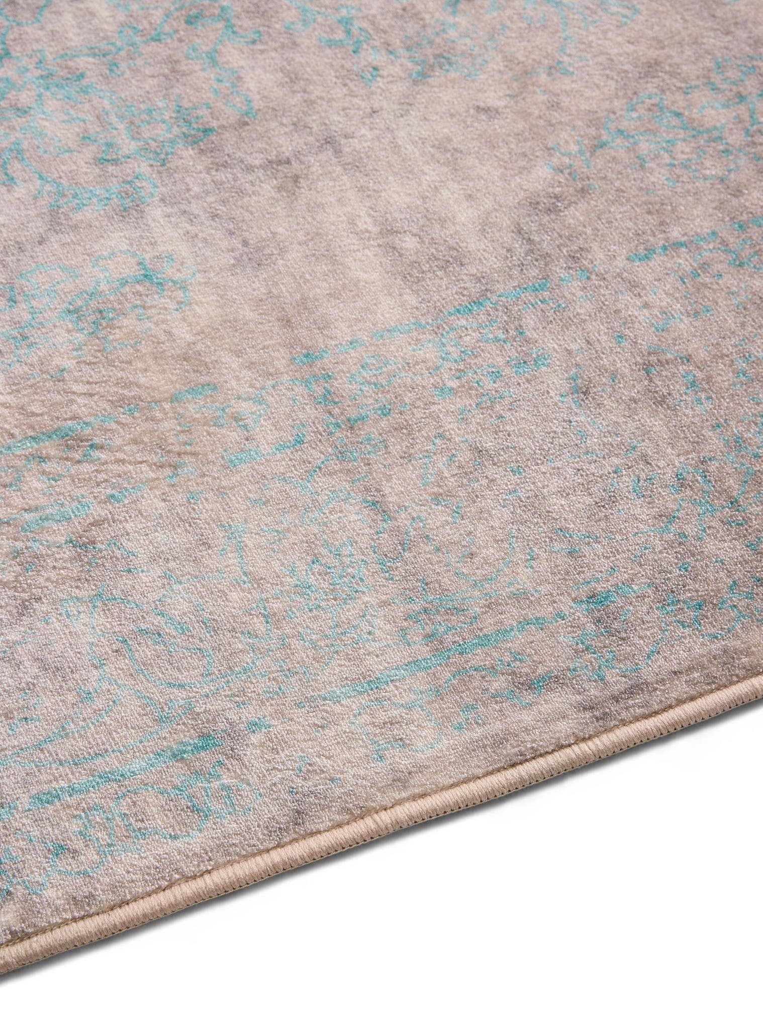 Tappeto di 100% Poliestere in Grigio con pelo alto 1- 5 mm da benuta Nest
