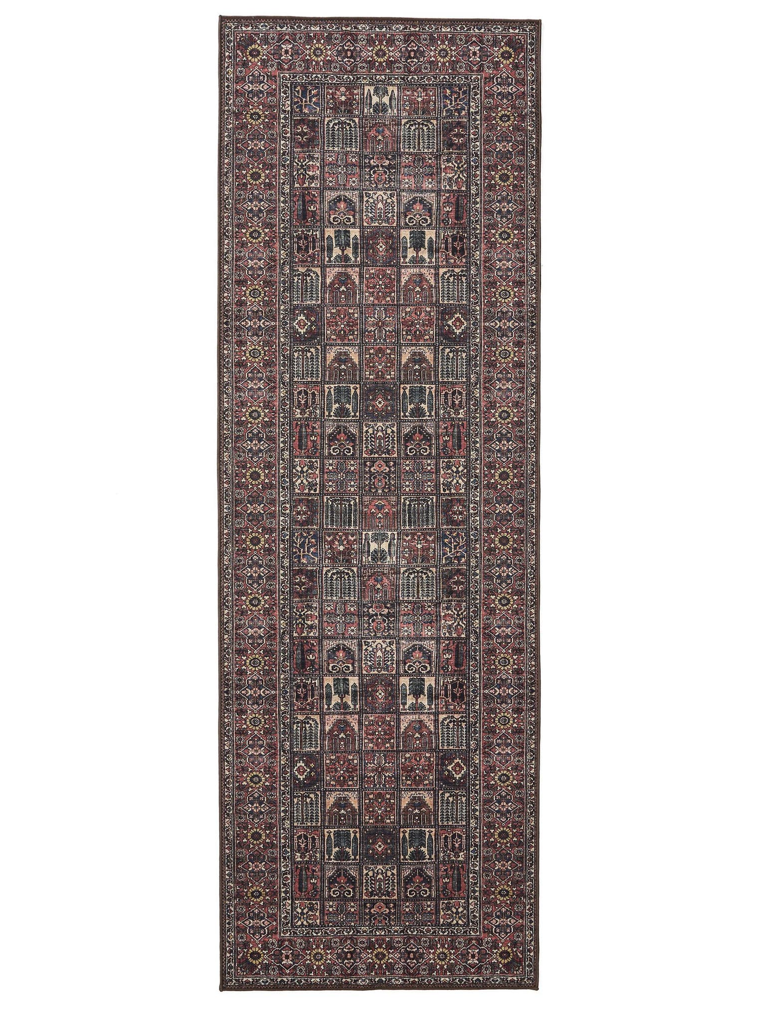 Tapis en 100% Polyester en Multicouleur avec une pile de 1- 5 mm de hauteur de benuta Basic