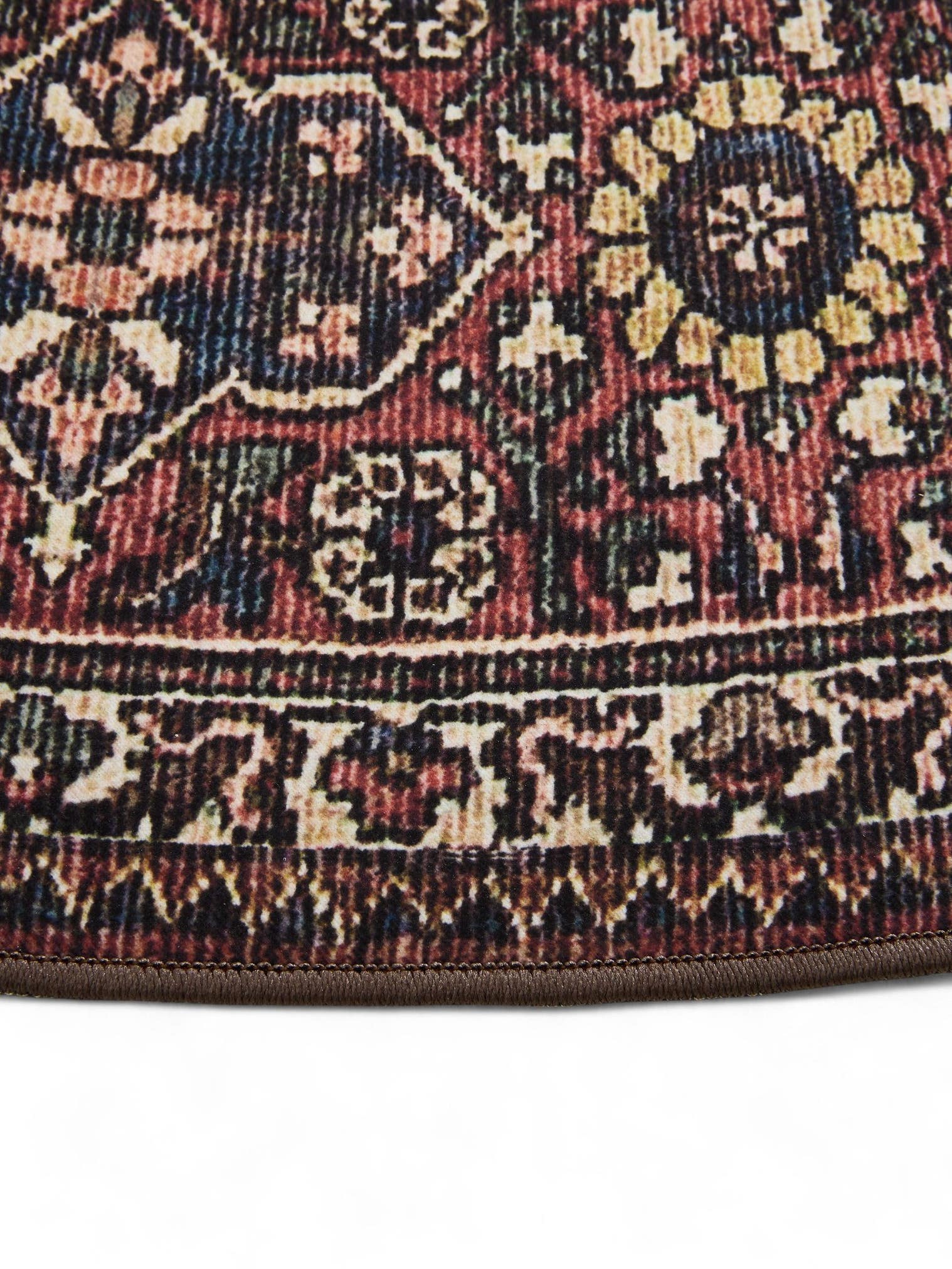 Rug made of 100% Polyester in Multicoloured with a 1- 5 mm high pile by benuta Basic