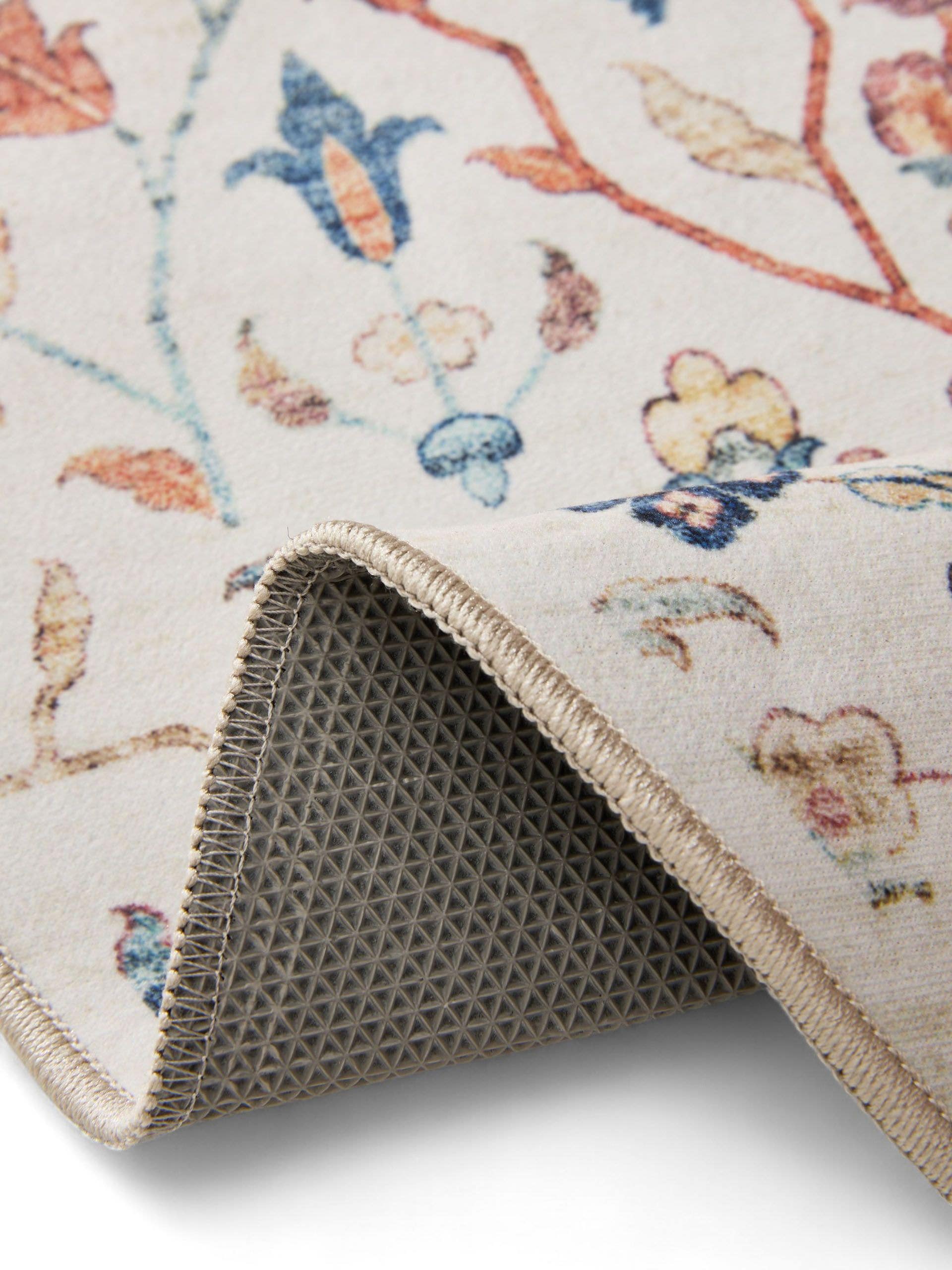 Matta av 100% Polyester i Flerfärgad med 1- 5 mm hög lugg från benuta Basic