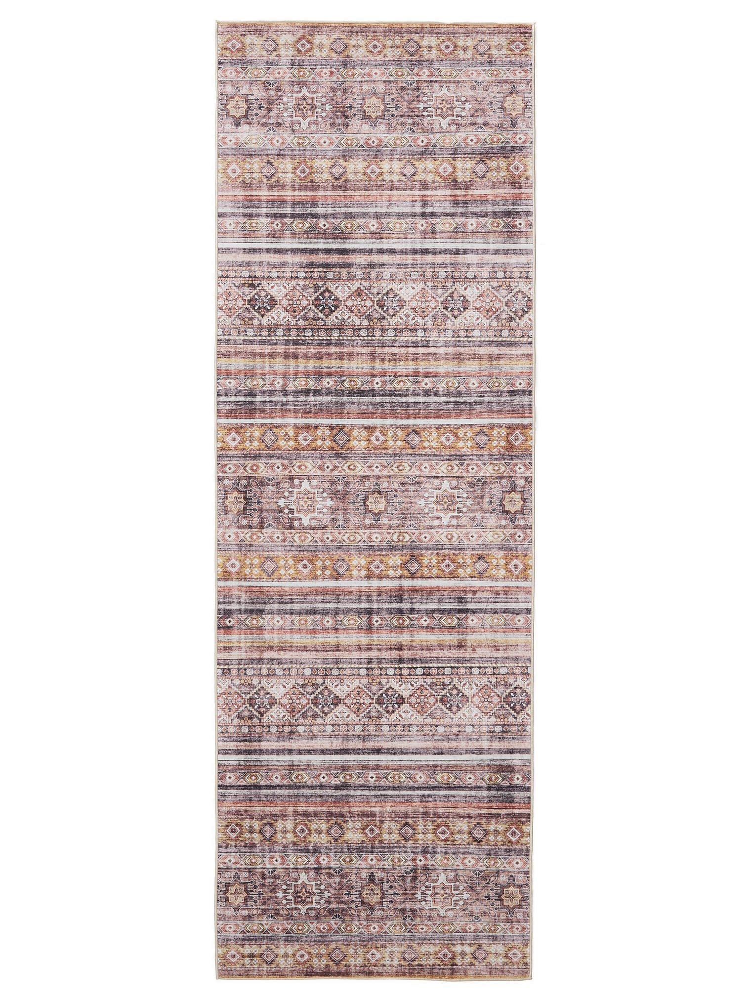 Tapis en 100% Polyester en Multicouleur avec une pile de 1- 5 mm de hauteur de benuta Basic
