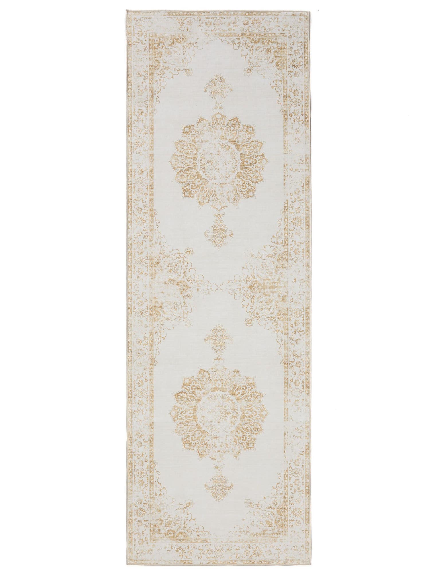 Teppich aus 100% Polyester in Beige mit bis 5 mm hohem Flor von benuta Basic